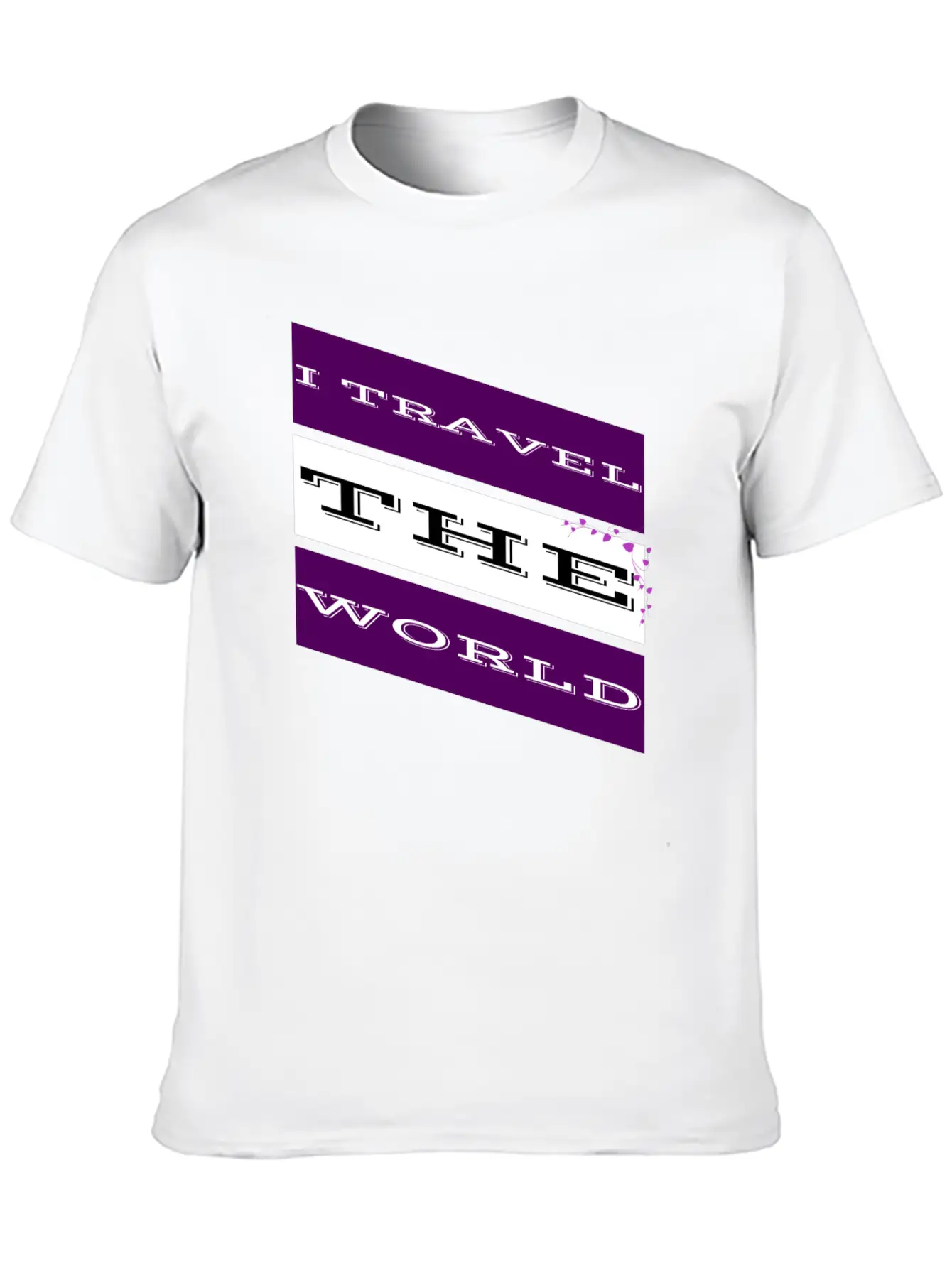 Travel - I Travel The World Unisex Casual T-Shirt – Clean Design For Daily Comfort