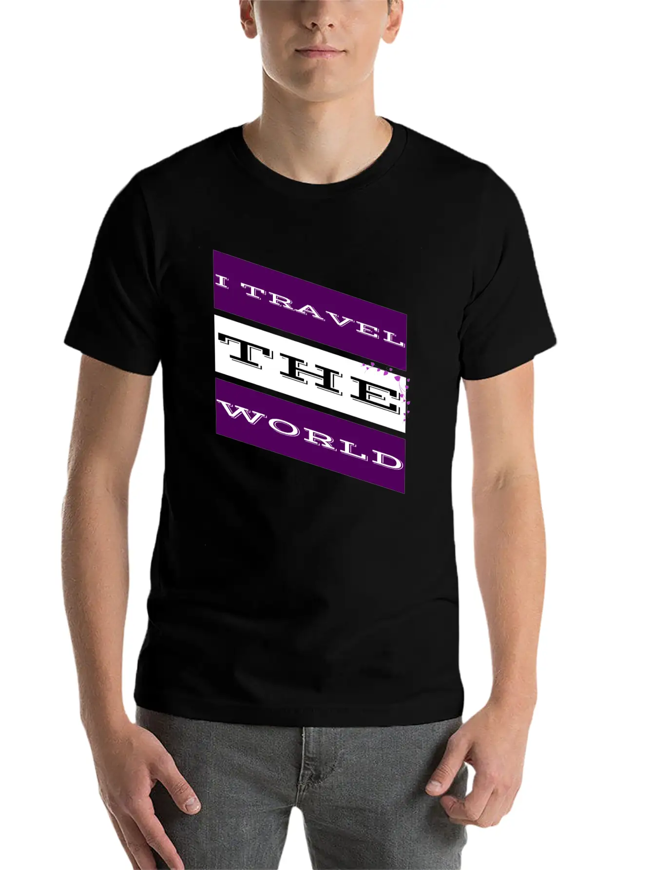 Travel - I Travel The World Unisex Casual T-Shirt – Clean Design For Daily Comfort