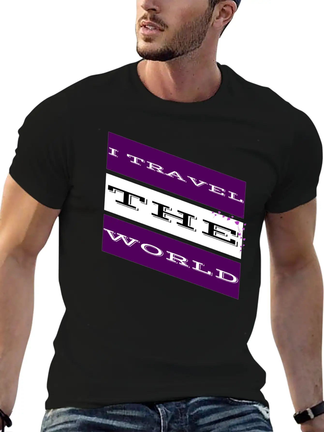 Travel - I Travel The World Unisex Casual T-Shirt – Clean Design For Daily Comfort
