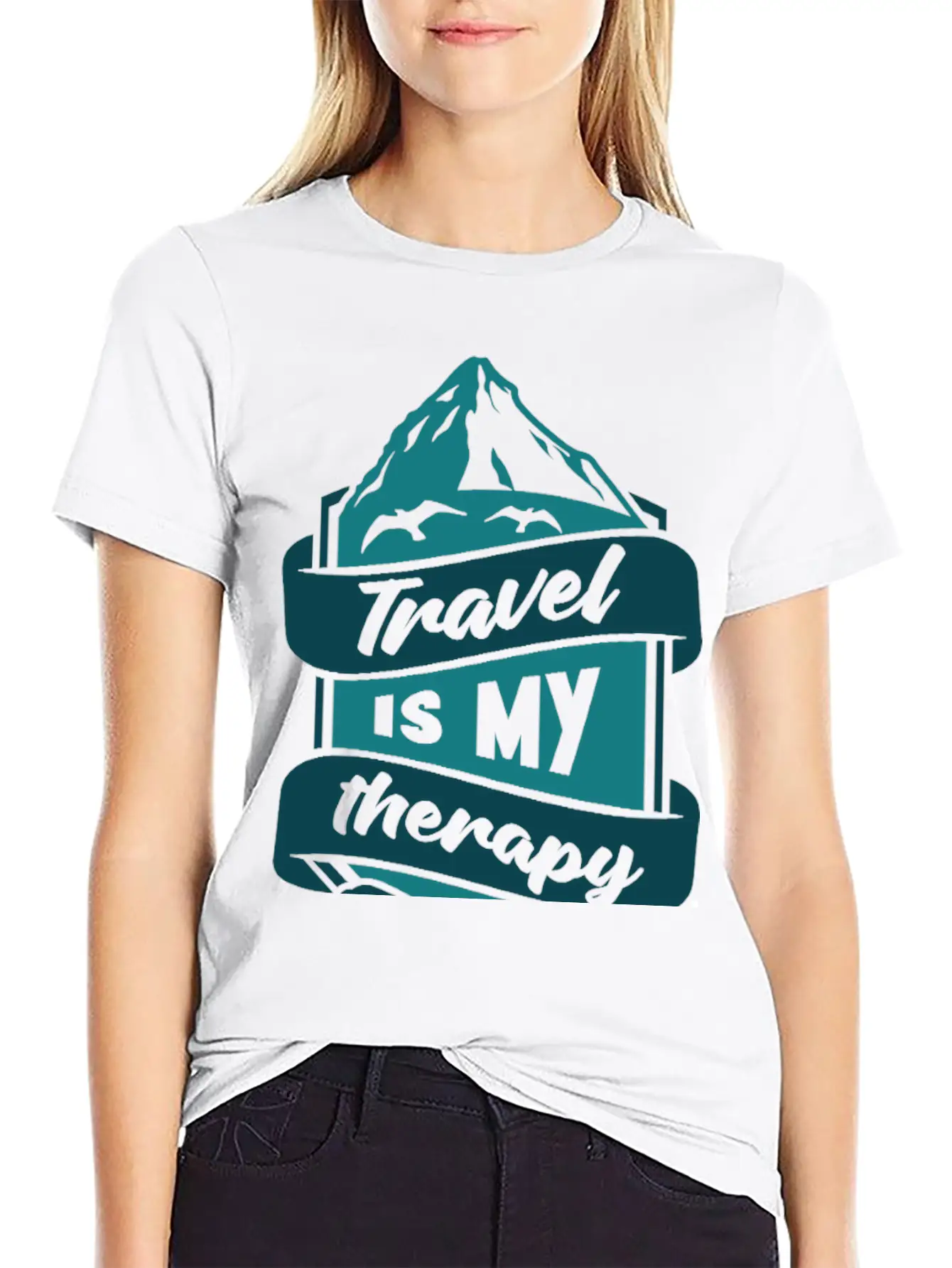 Travel Is My Therapy Unisex Casual T-Shirt – Clean Design For Daily Comfort