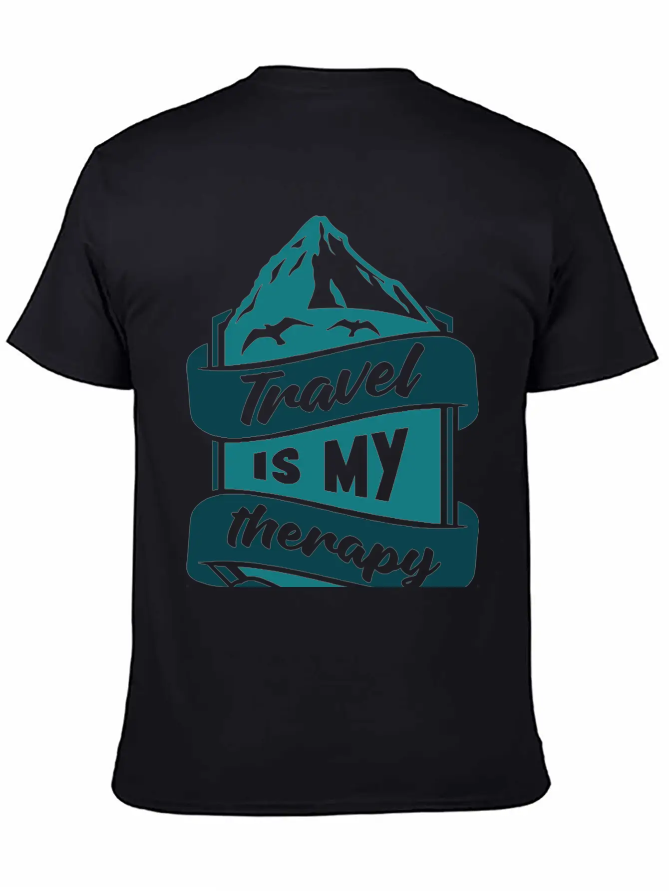 Travel Is My Therapy Unisex Casual T-Shirt – Clean Design For Daily Comfort