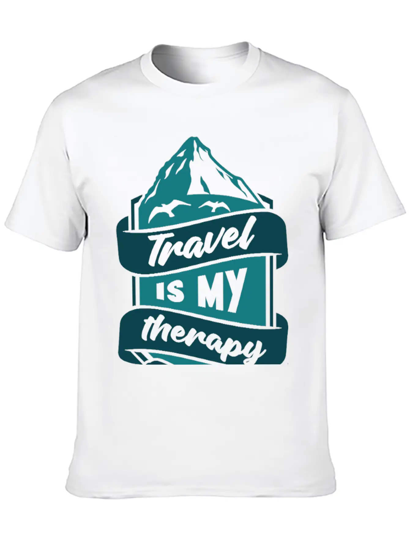 Travel Is My Therapy Unisex Casual T-Shirt – Clean Design For Daily Comfort