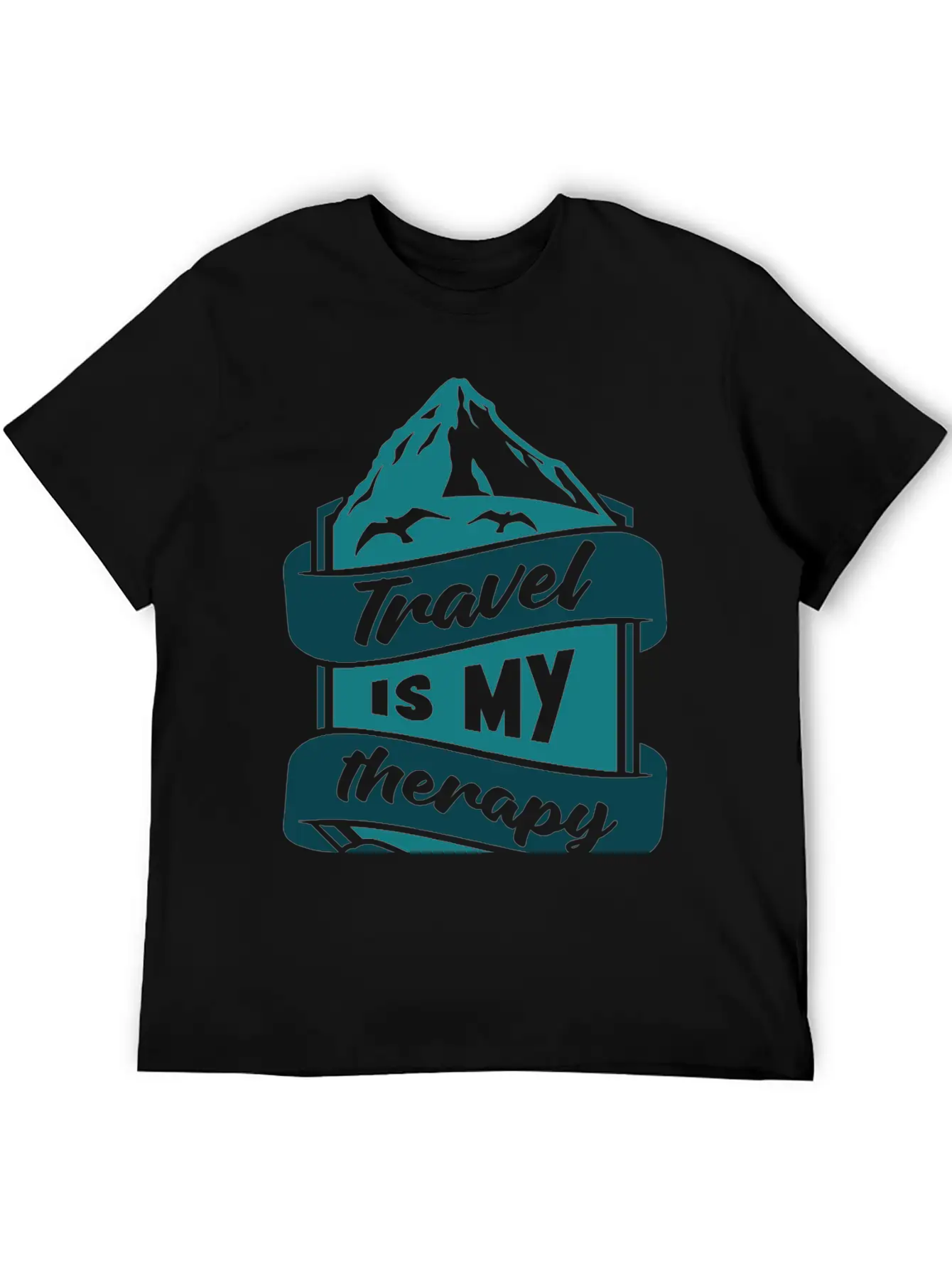 Travel Is My Therapy Unisex Casual T-Shirt – Clean Design For Daily Comfort