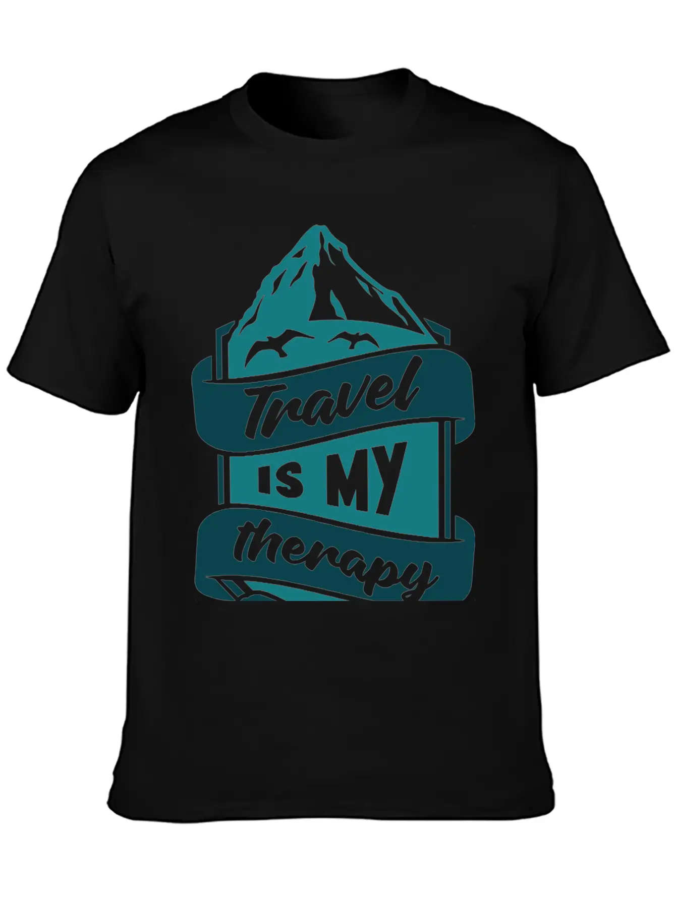 Travel Is My Therapy Unisex Casual T-Shirt – Clean Design For Daily Comfort