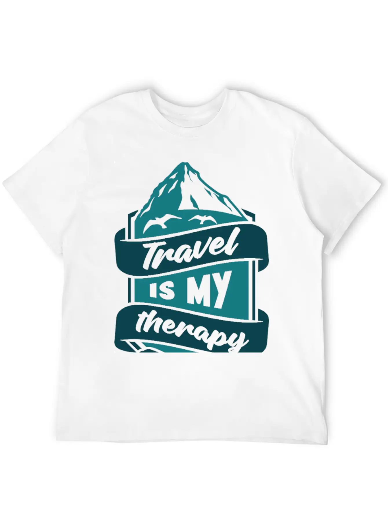 Travel Is My Therapy Unisex Casual T-Shirt – Clean Design For Daily Comfort