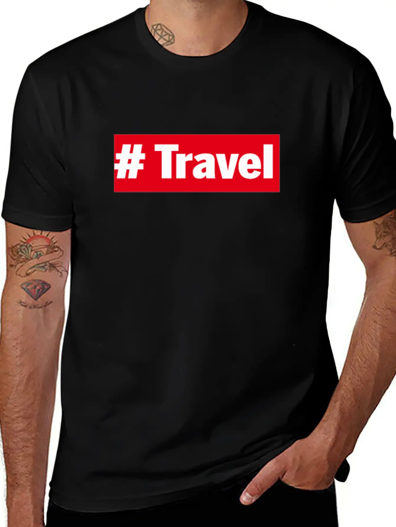 Travel Modern Fit Casual T-Shirt ��� Clean And Versatile Design