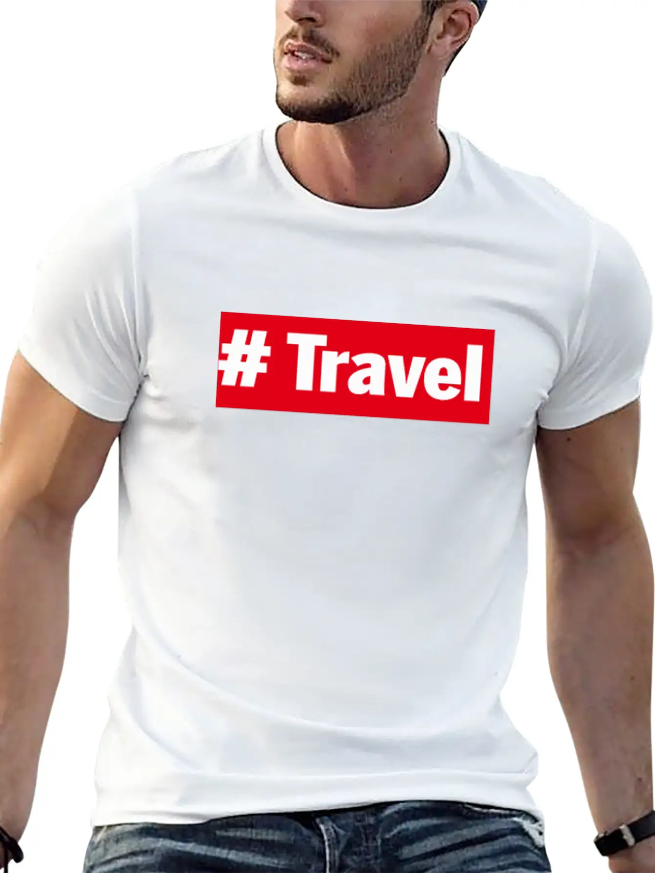 Travel Modern Fit Casual T-Shirt ��� Clean And Versatile Design