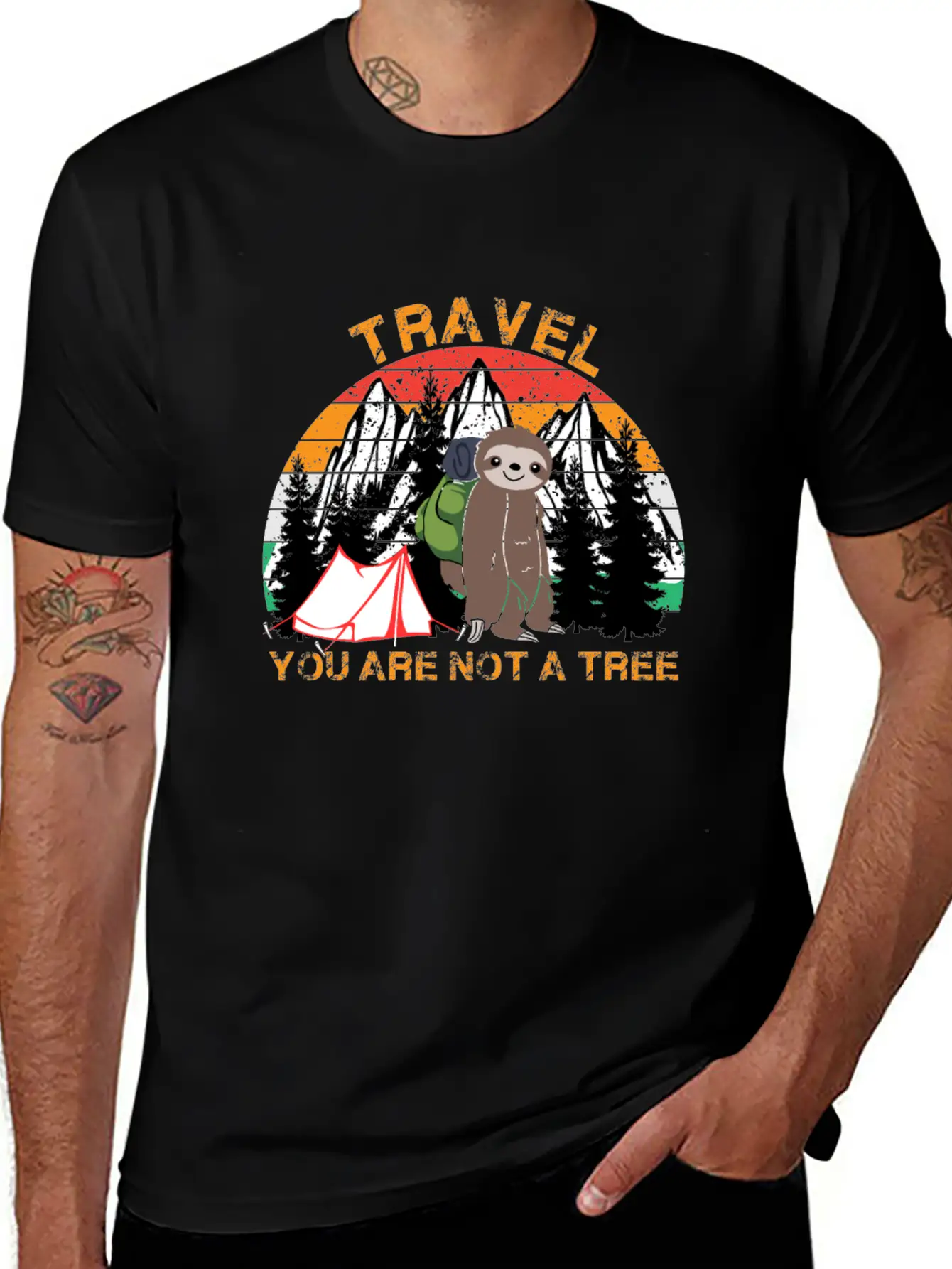 Travel You Are Not A Tree Hiking Travel Lover Unisex Casual T-Shirt – Clean Design For Daily Comfort