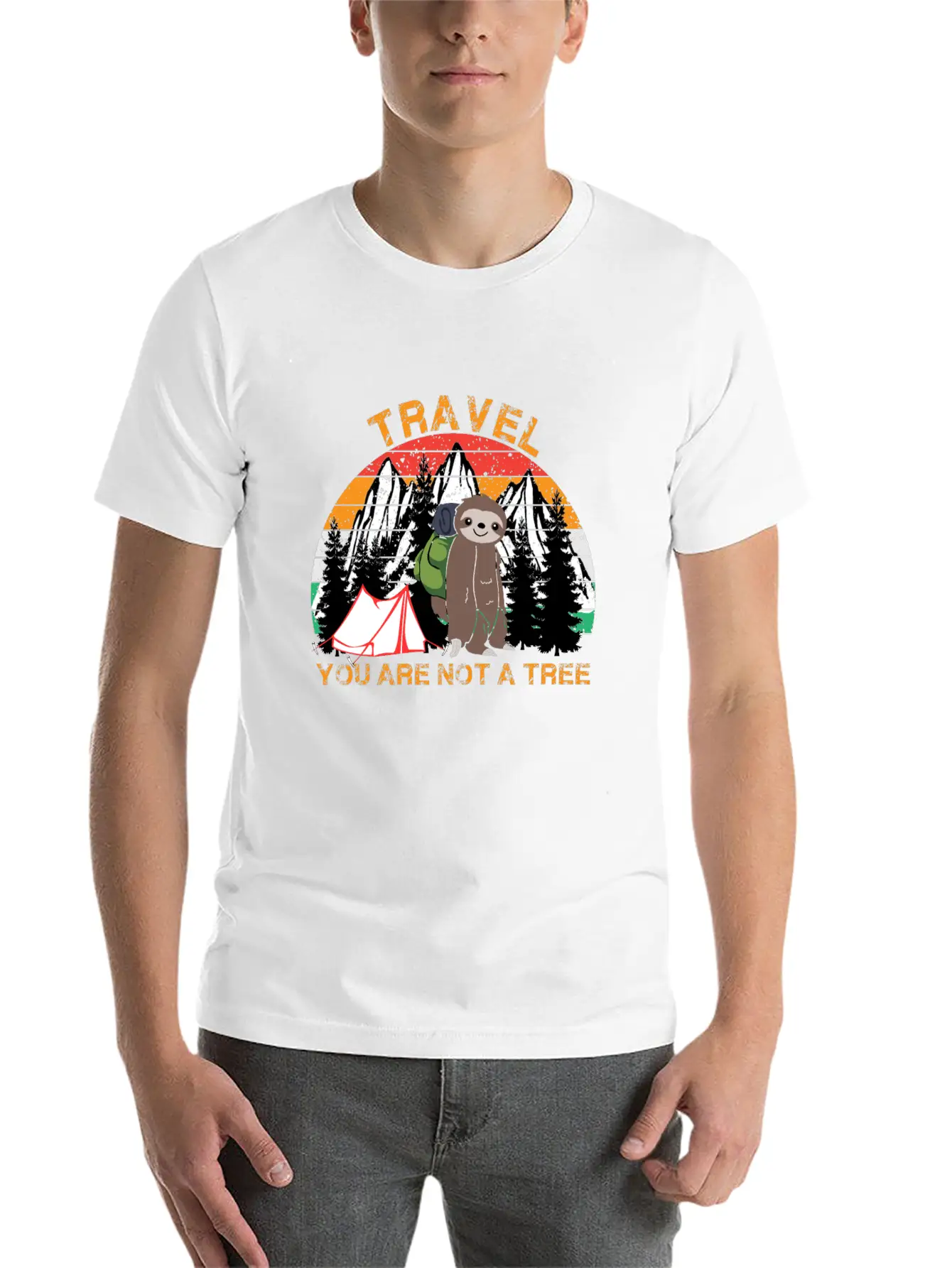 Travel You Are Not A Tree Hiking Travel Lover Unisex Casual T-Shirt – Clean Design For Daily Comfort
