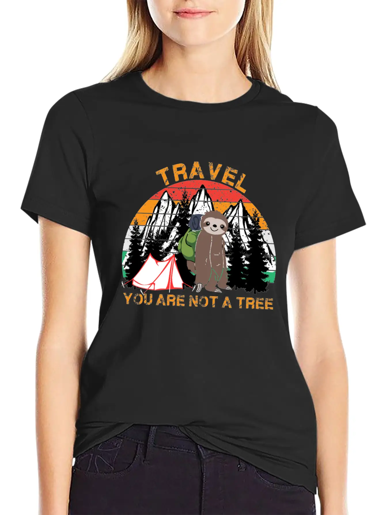 Travel You Are Not A Tree Hiking Travel Lover Unisex Casual T-Shirt – Clean Design For Daily Comfort