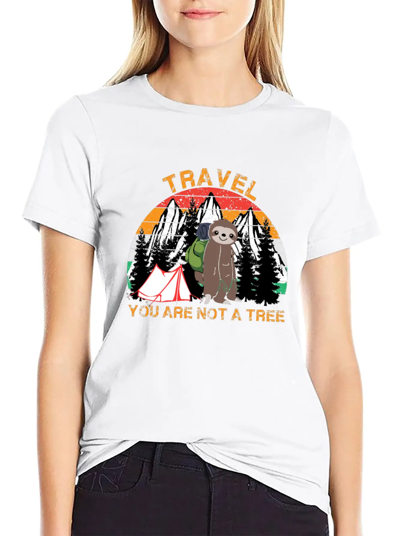 Travel You Are Not A Tree Hiking Travel Lover Unisex Casual T-Shirt – Clean Design For Daily Comfort