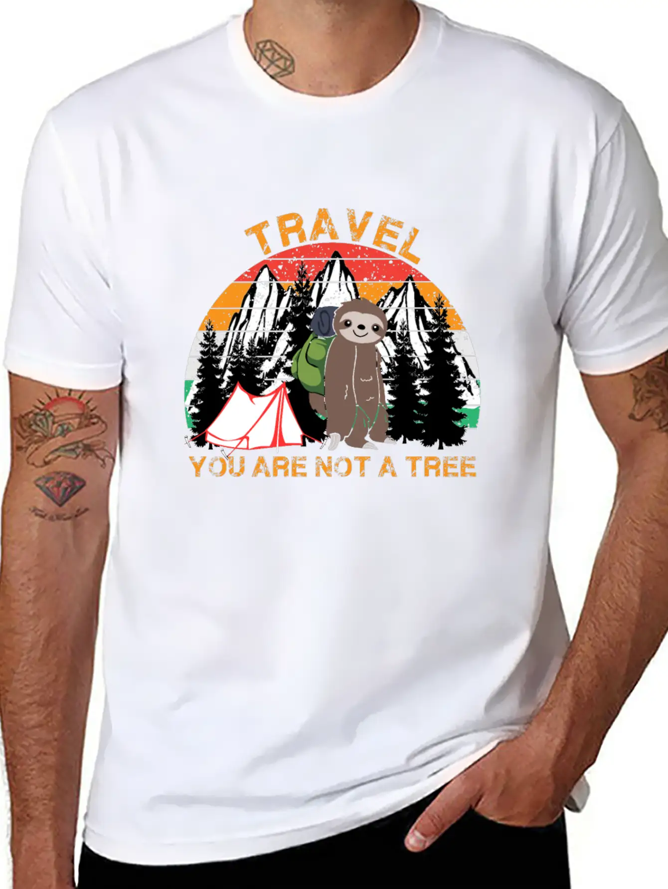 Travel You Are Not A Tree Hiking Travel Lover Unisex Casual T-Shirt – Clean Design For Daily Comfort