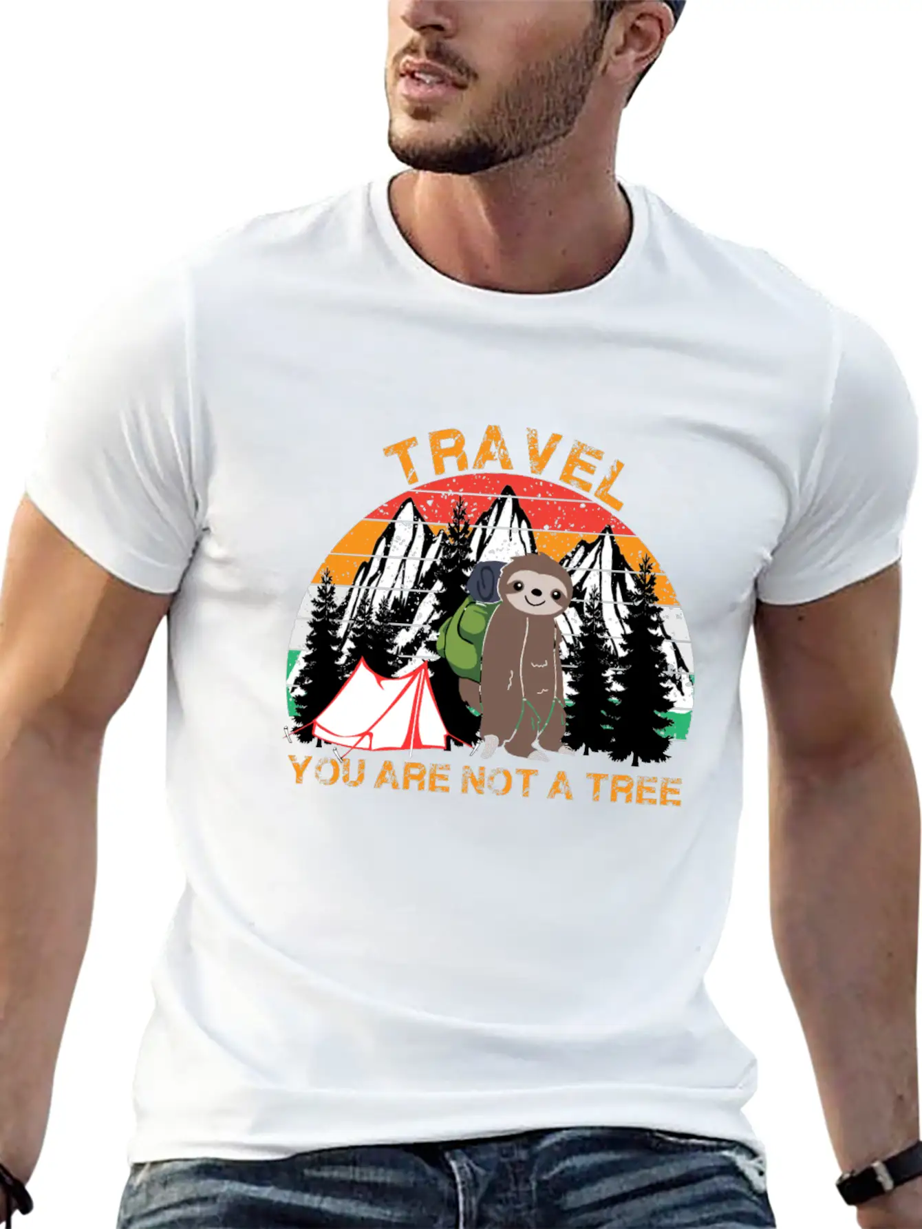 Travel You Are Not A Tree Hiking Travel Lover Unisex Casual T-Shirt – Clean Design For Daily Comfort