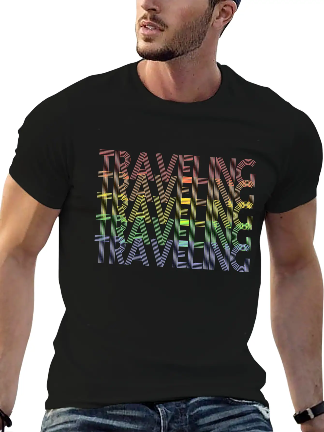 Traveling Basic Graphic T-Shirt – Daily Comfort In Soft Cotton