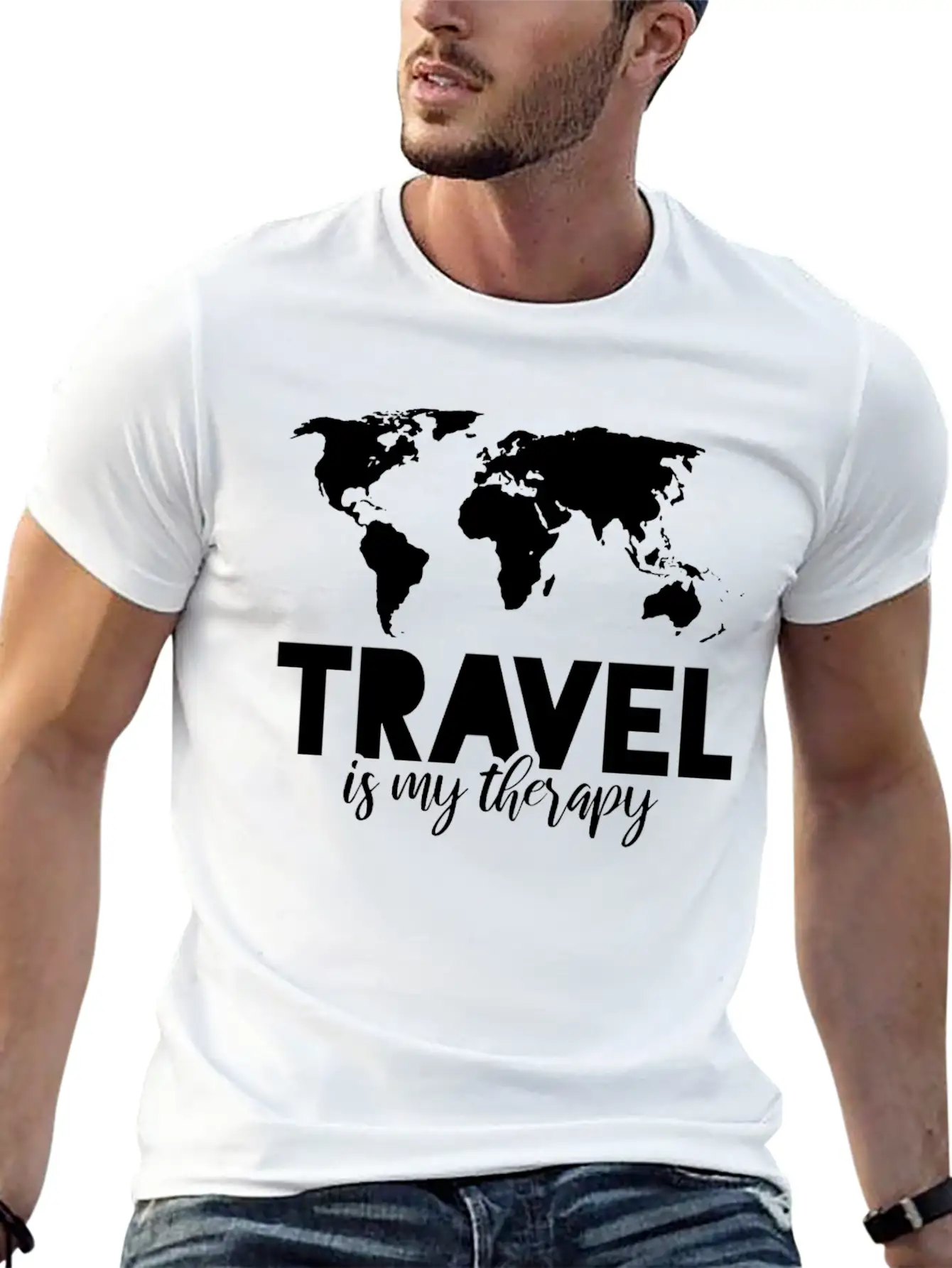 Traveling Lightweight Cotton T-Shirt – Daily Comfort Graphic Shirt