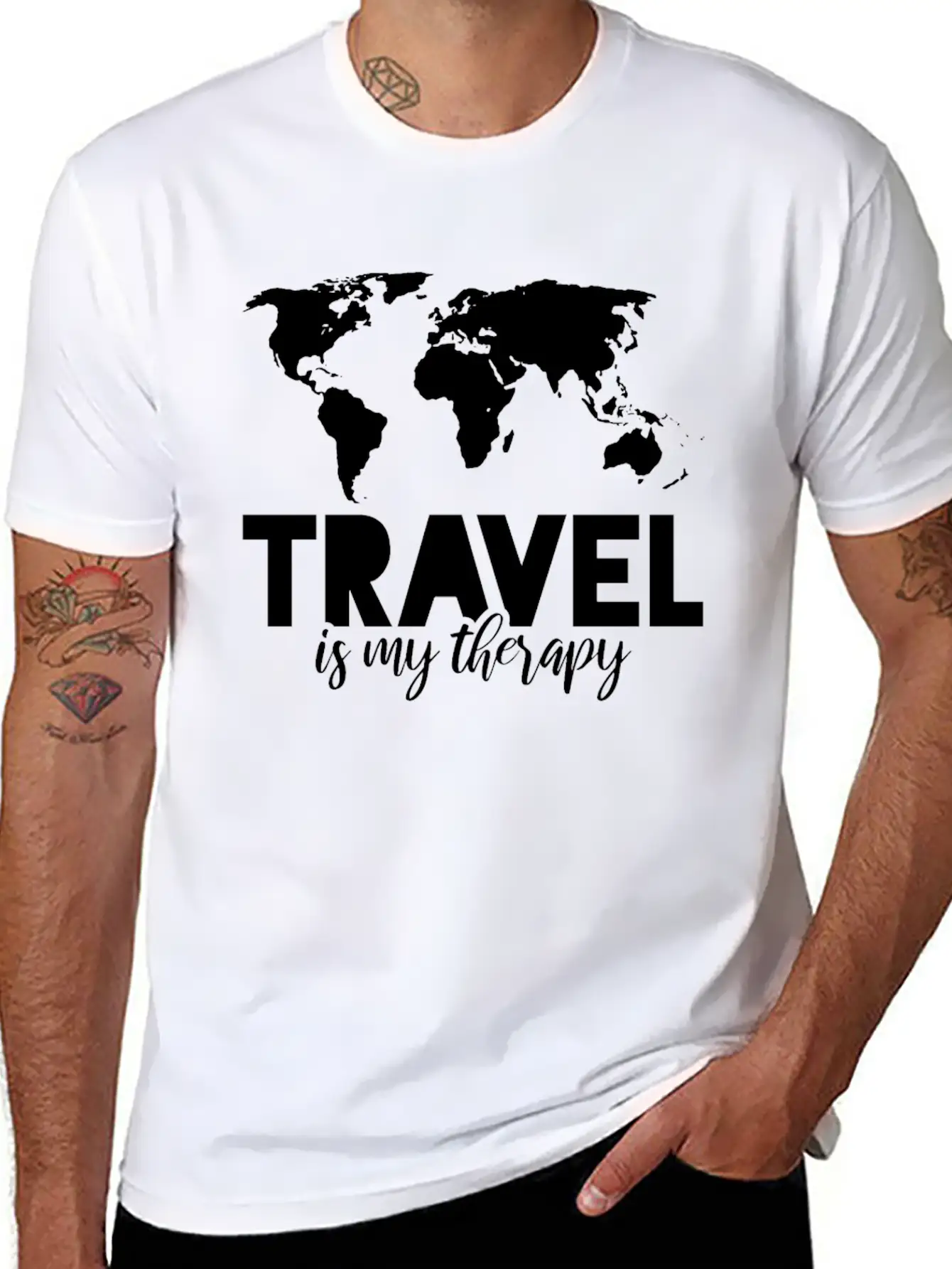 Traveling Lightweight Cotton T-Shirt – Daily Comfort Graphic Shirt