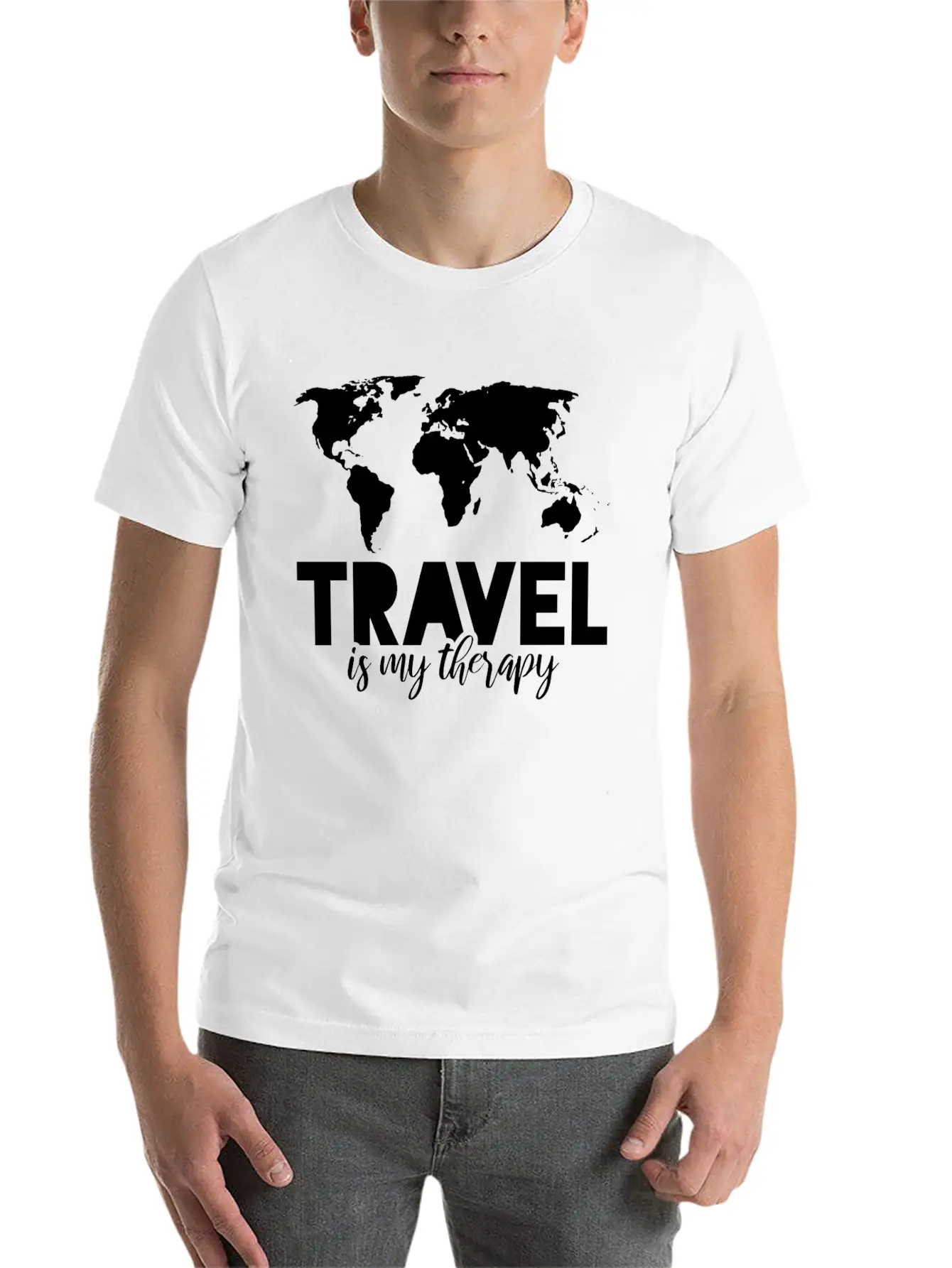 Traveling Lightweight Cotton T-Shirt – Daily Comfort Graphic Shirt