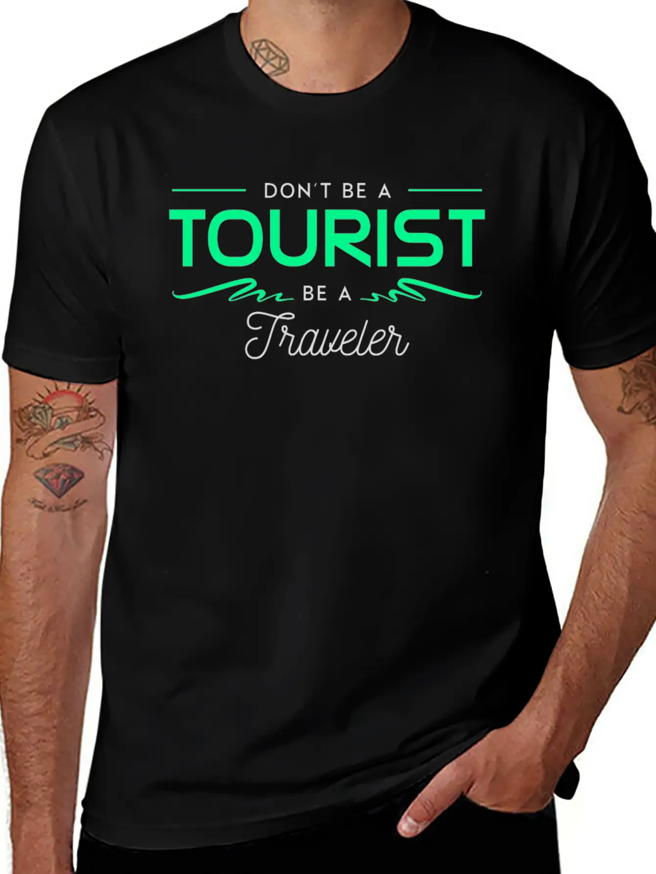 Traveller Travel Love Passion Unisex Casual T-Shirt – Clean Design For Daily Comfort