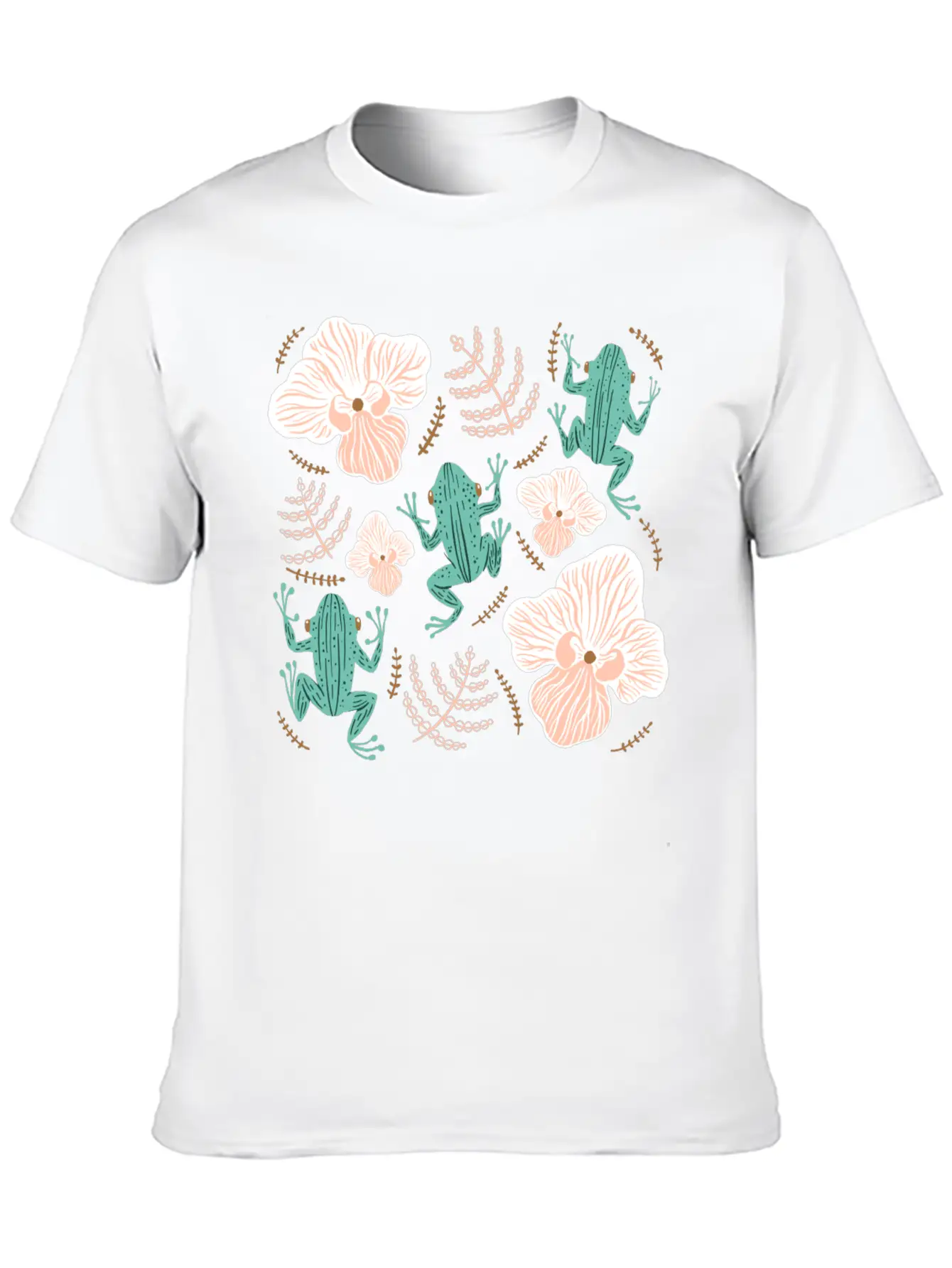 Tree Frog Floral Basic Graphic T-Shirt – Daily Comfort In Soft Cotton