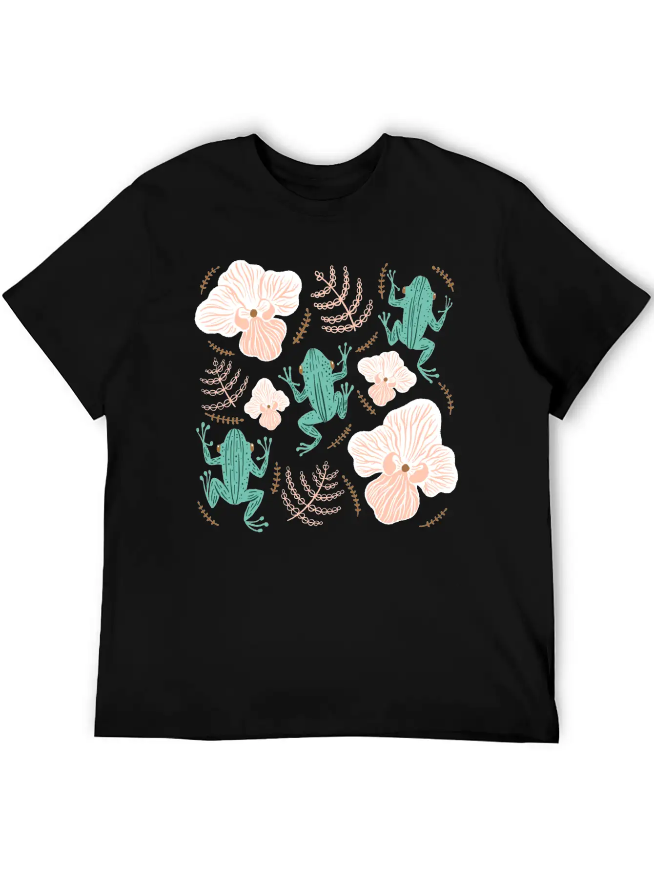 Tree Frog Floral Basic Graphic T-Shirt – Daily Comfort In Soft Cotton
