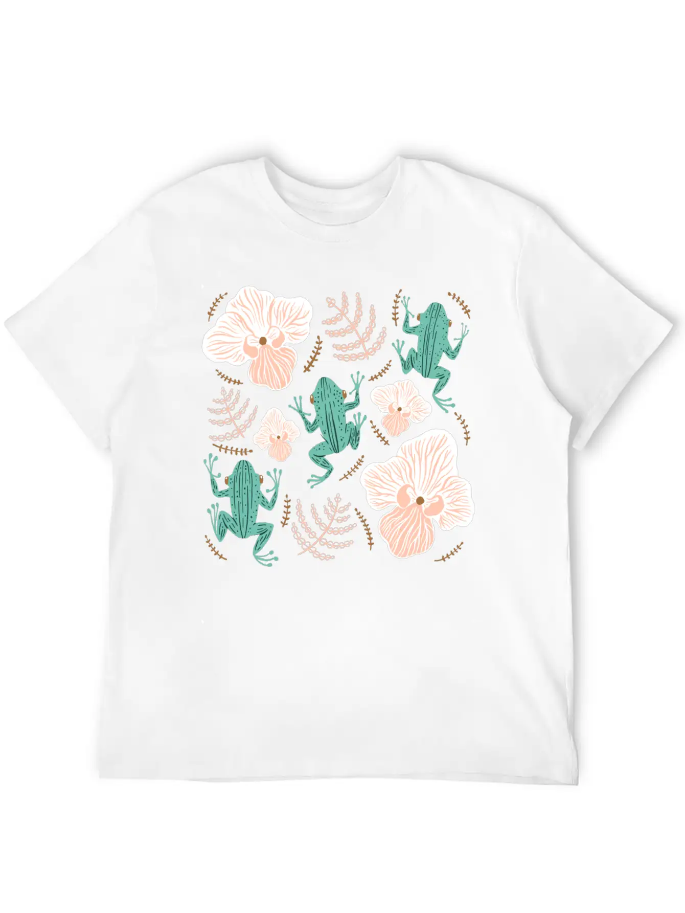 Tree Frog Floral Basic Graphic T-Shirt – Daily Comfort In Soft Cotton
