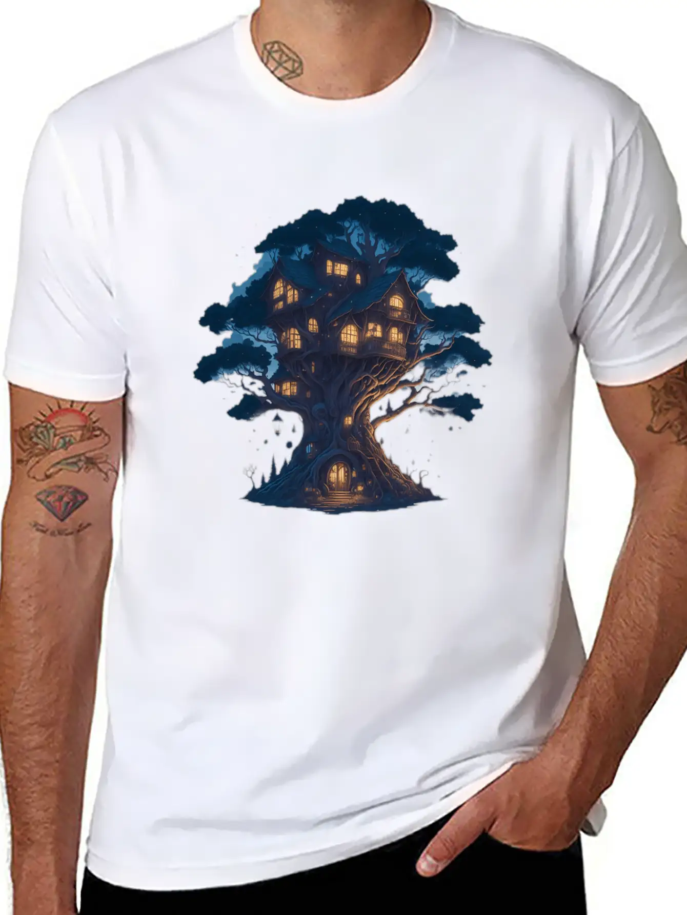 Tree House. Basic Graphic T-Shirt – Daily Comfort In Soft Cotton