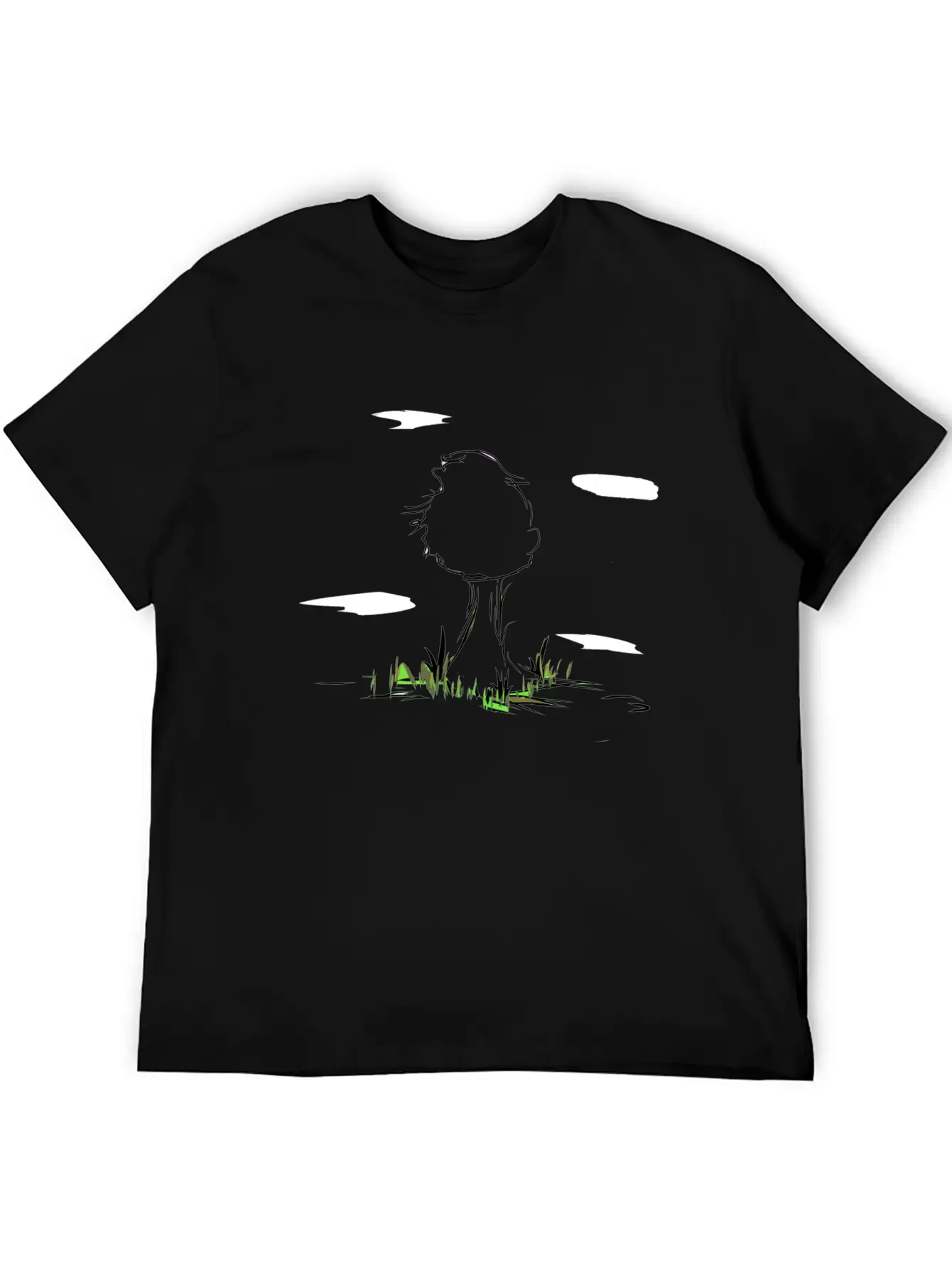 Tree Nature Sky Nature Symbol Grass Spring Unisex Casual T-Shirt – Clean Design For Daily Comfort