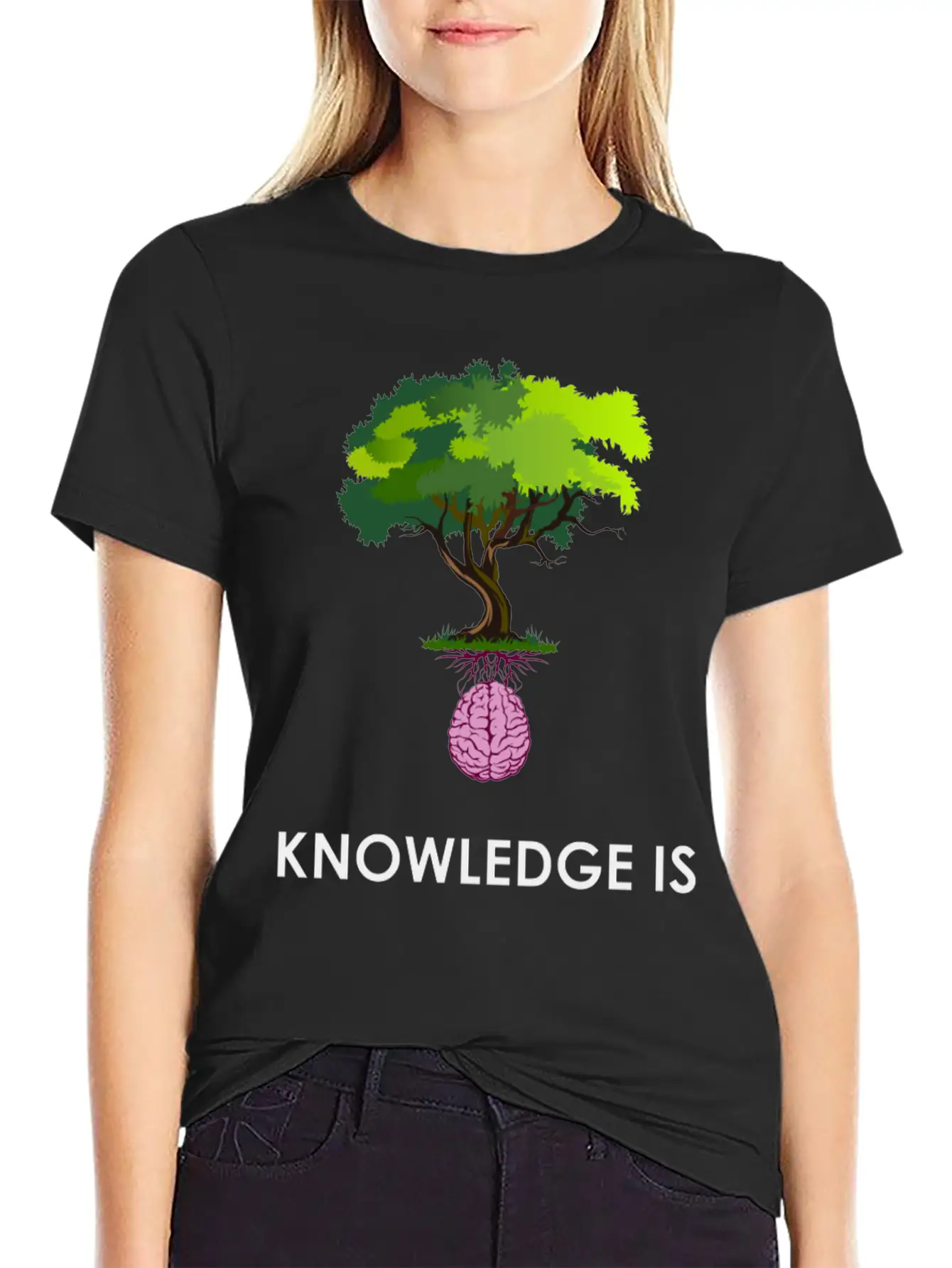 Tree Of Knowledge Design Modern Fit Casual T-Shirt – Clean And Versatile Design
