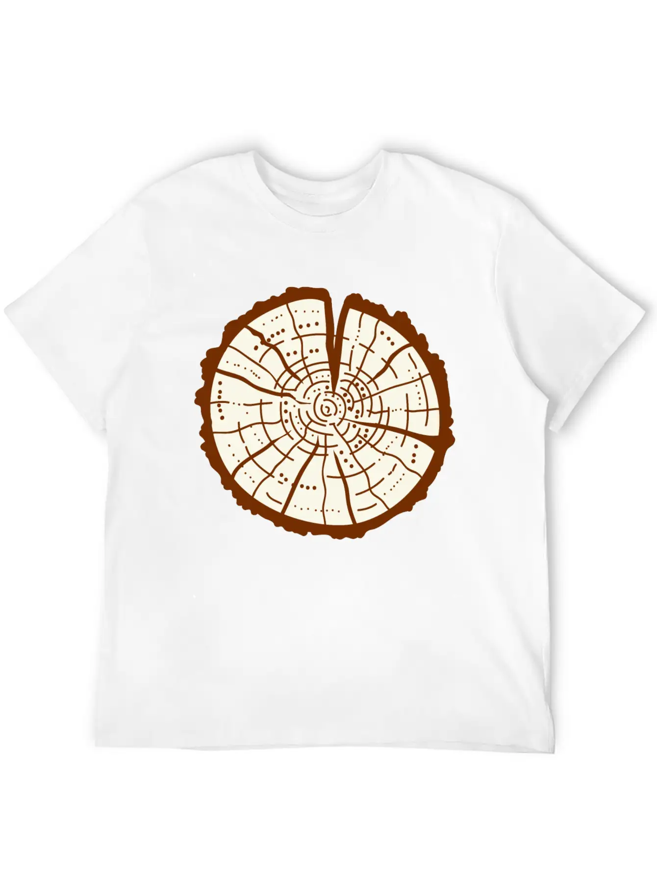 Tree Trunk Essential Cotton Tee For Daily Outfits – Unisex Style