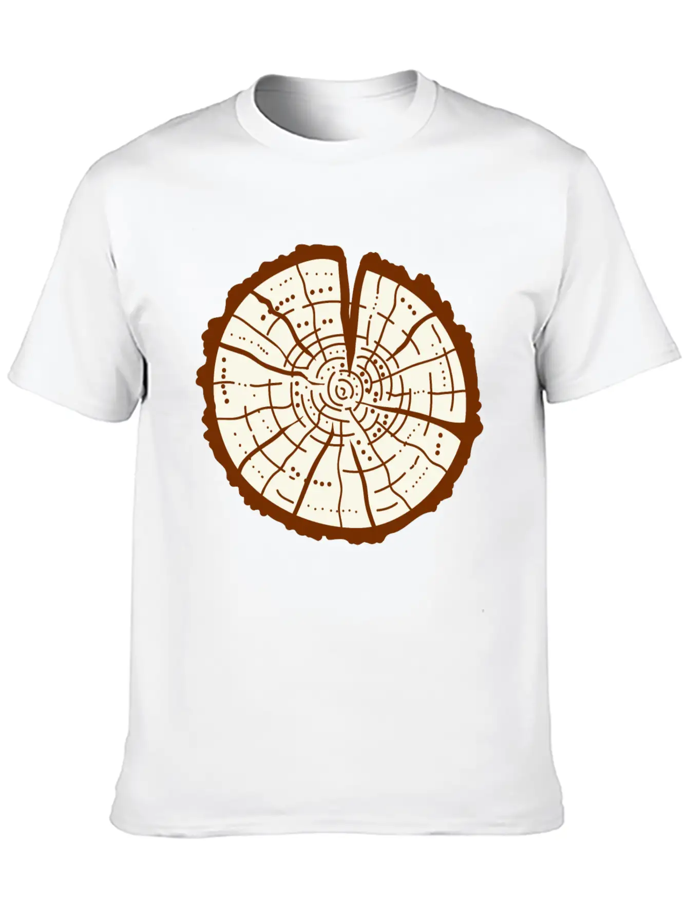 Tree Trunk Essential Cotton Tee For Daily Outfits – Unisex Style