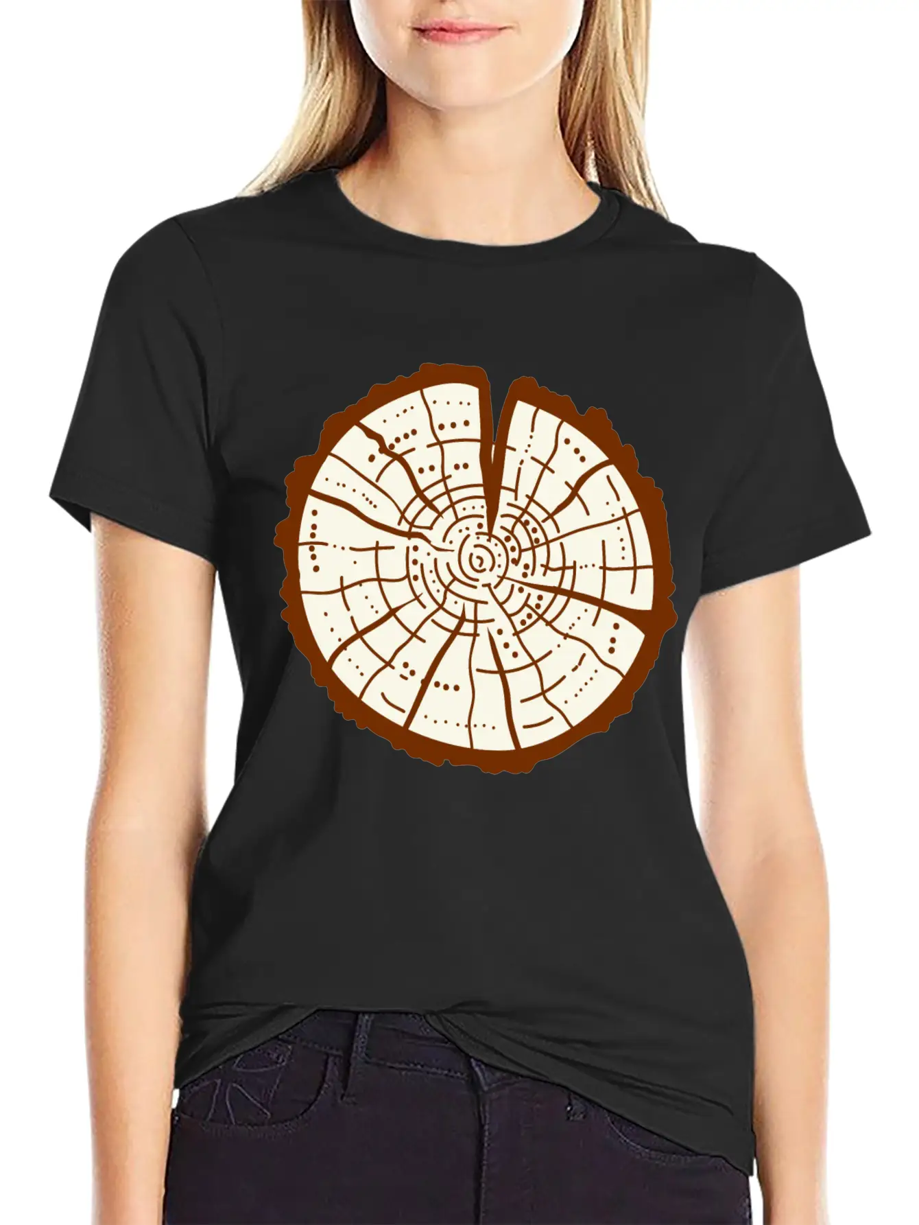 Tree Trunk Essential Cotton Tee For Daily Outfits – Unisex Style