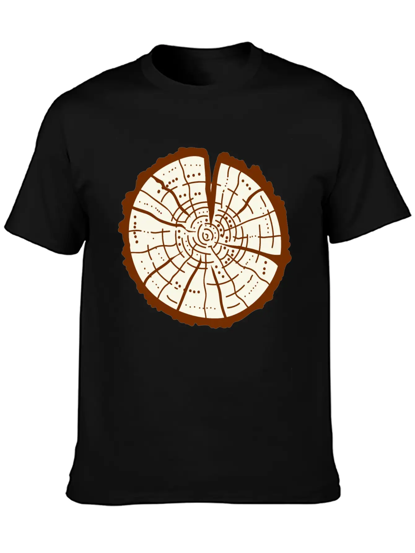 Tree Trunk Essential Cotton Tee For Daily Outfits – Unisex Style