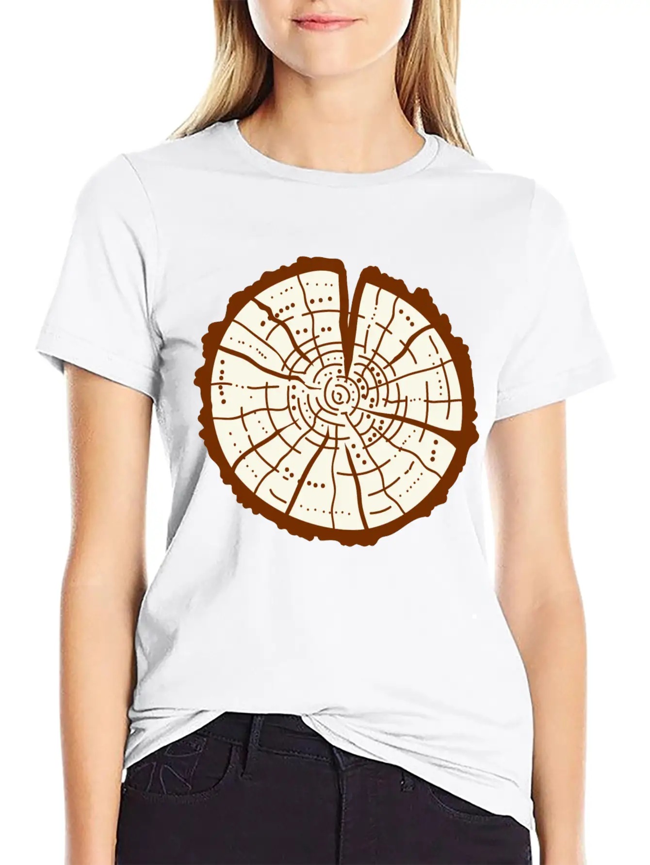 Tree Trunk Essential Cotton Tee For Daily Outfits – Unisex Style
