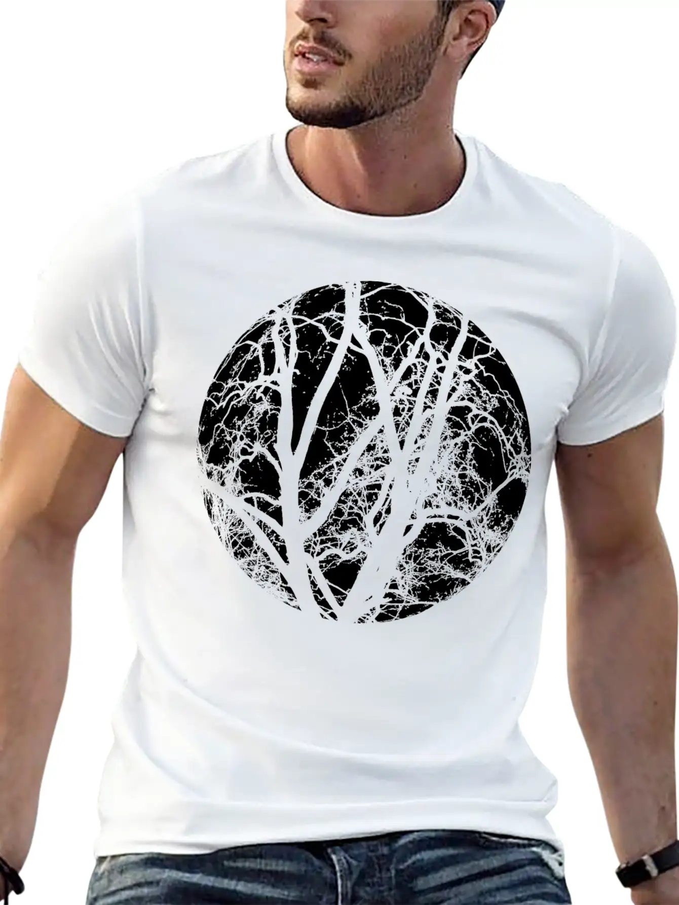 Trees Branches Classic Fit Graphic Tee For Daily Comfort – Unisex Cotton Shirt