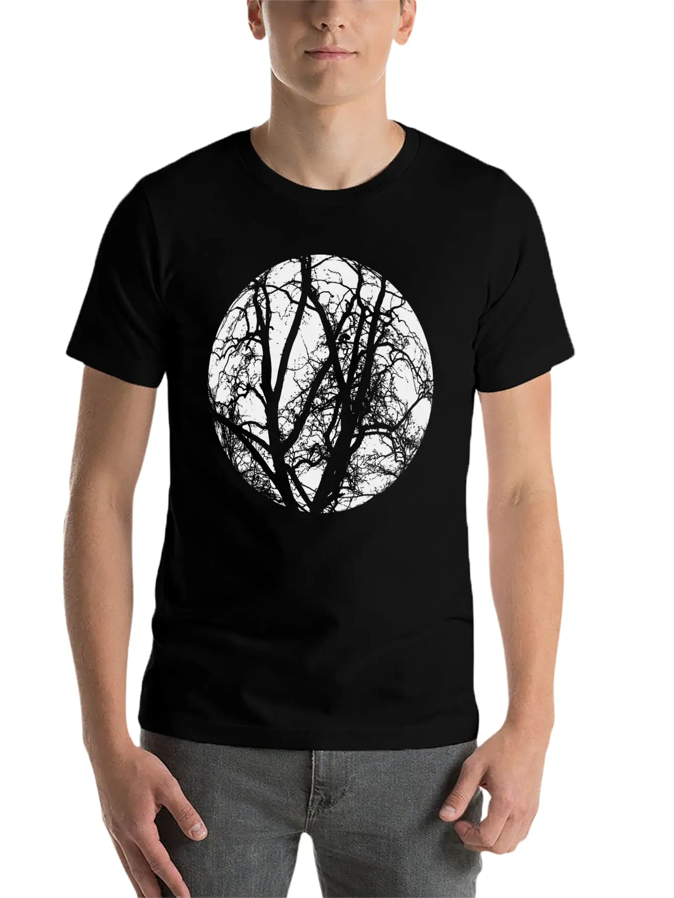 Trees Branches Classic Fit Graphic Tee For Daily Comfort – Unisex Cotton Shirt
