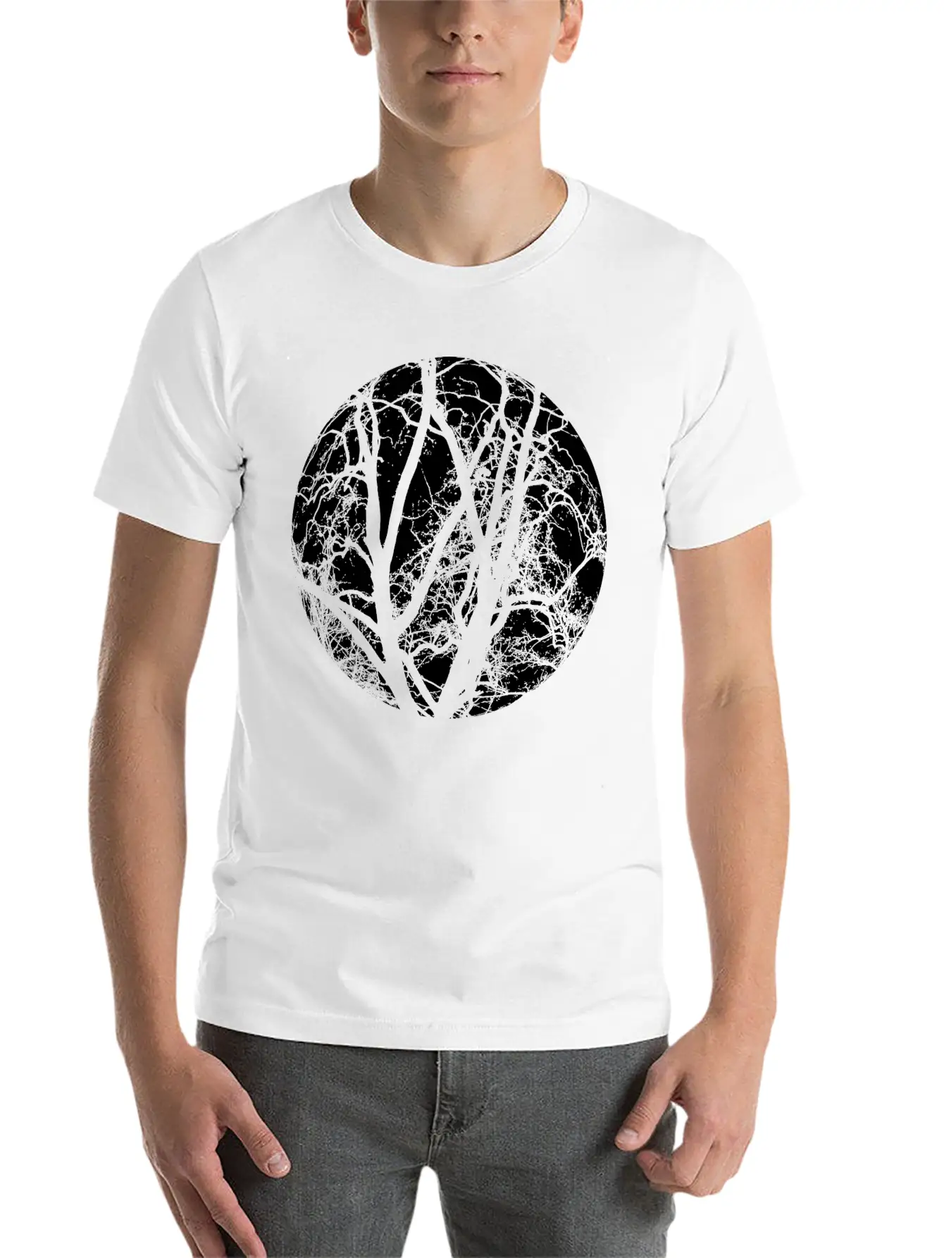Trees Branches Classic Fit Graphic Tee For Daily Comfort – Unisex Cotton Shirt