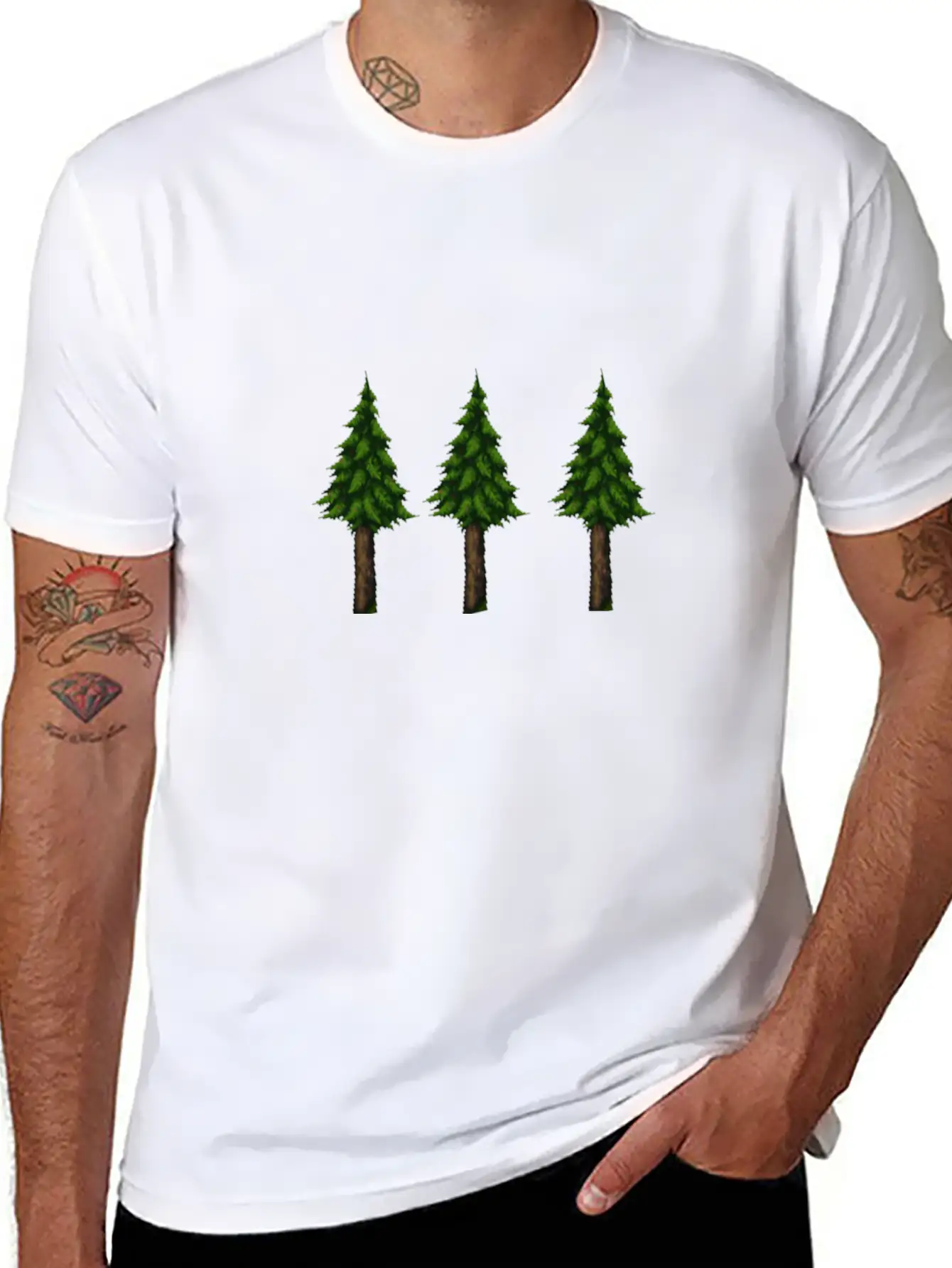 Trees Essential Cotton Tee For Daily Outfits – Unisex Style