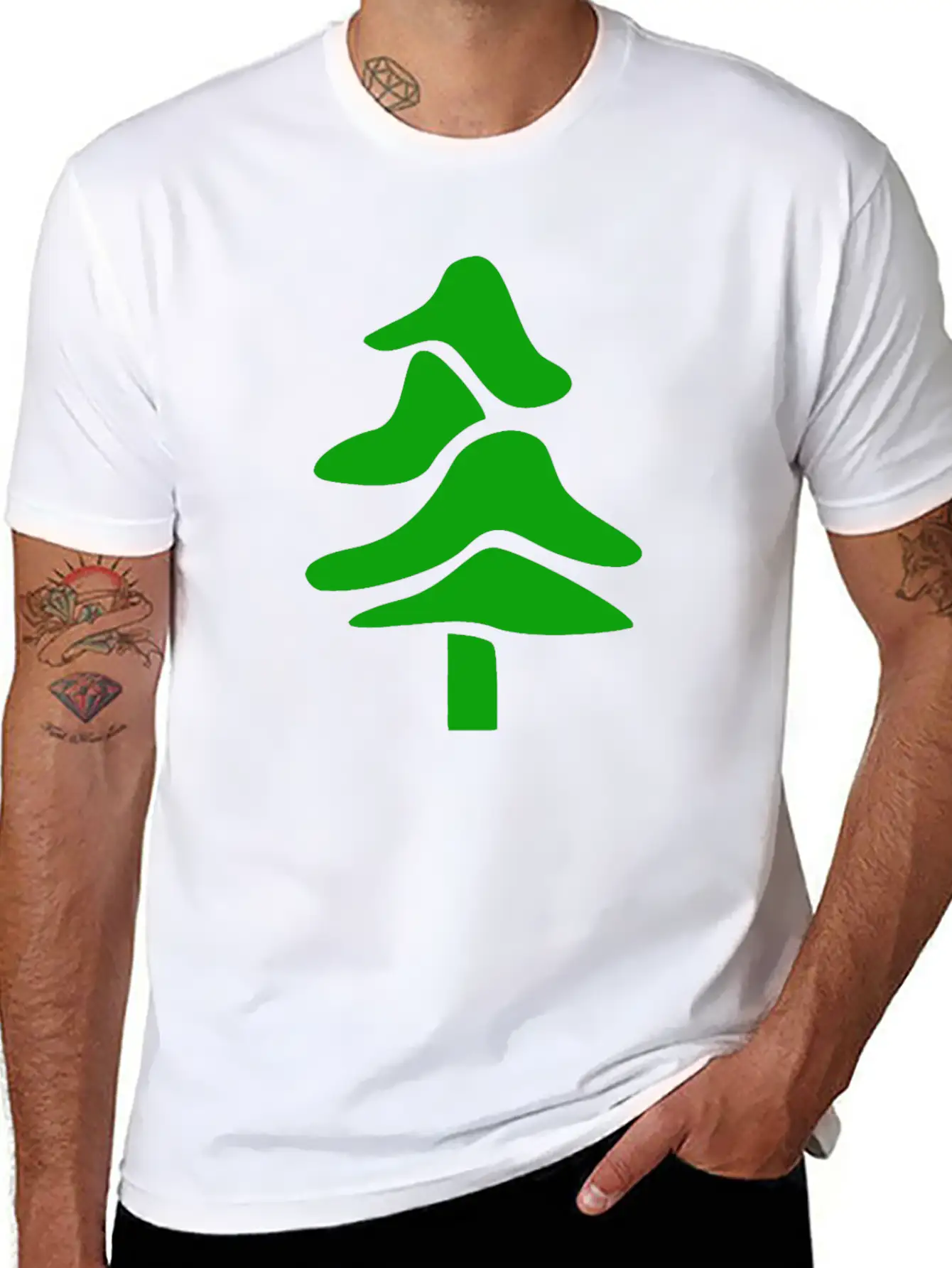 Trees In Winter Funny Comfortable Minimalist Graphic Tee – Summer Style Essential