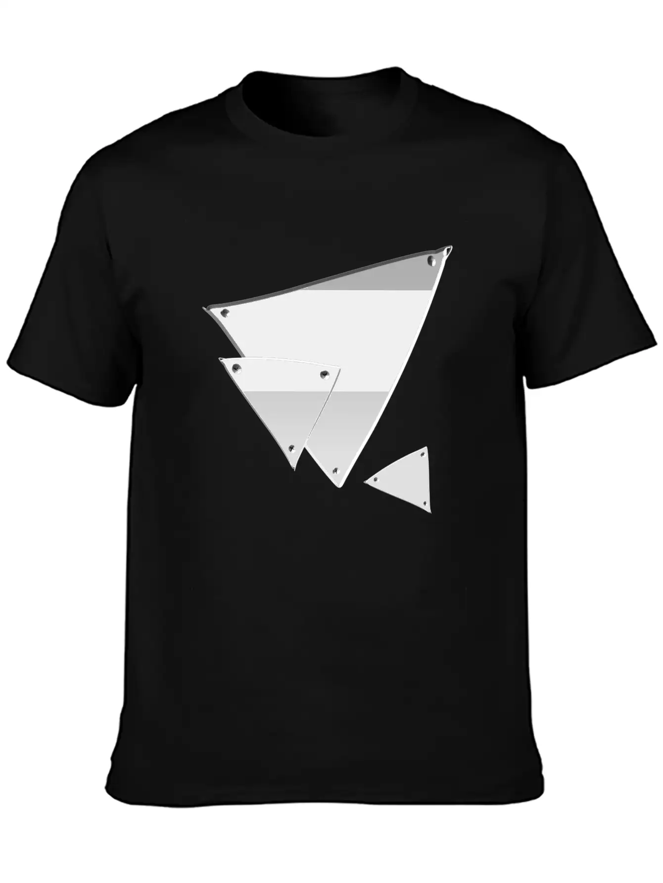 Triangle Triangle Metal Silver Nails Icon Soft Cotton Short Sleeve Tee – Unisex Wardrobe Staple