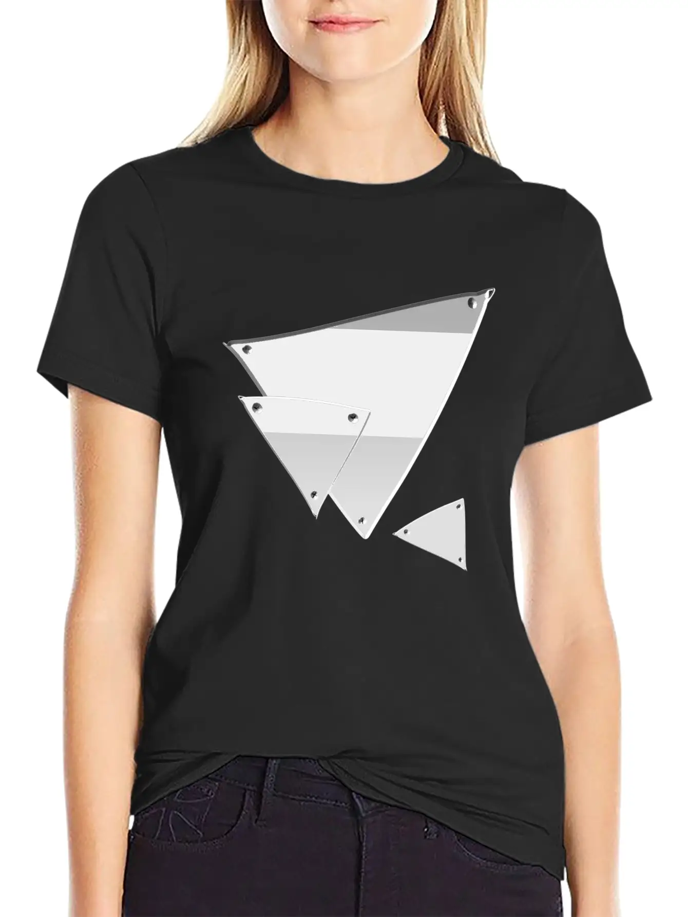 Triangle Triangle Metal Silver Nails Icon Soft Cotton Short Sleeve Tee – Unisex Wardrobe Staple