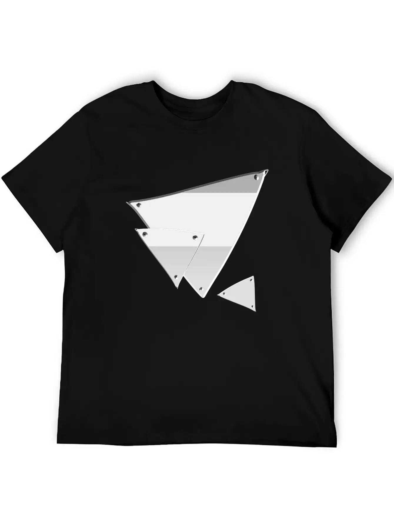 Triangle Triangle Metal Silver Nails Icon Soft Cotton Short Sleeve Tee – Unisex Wardrobe Staple