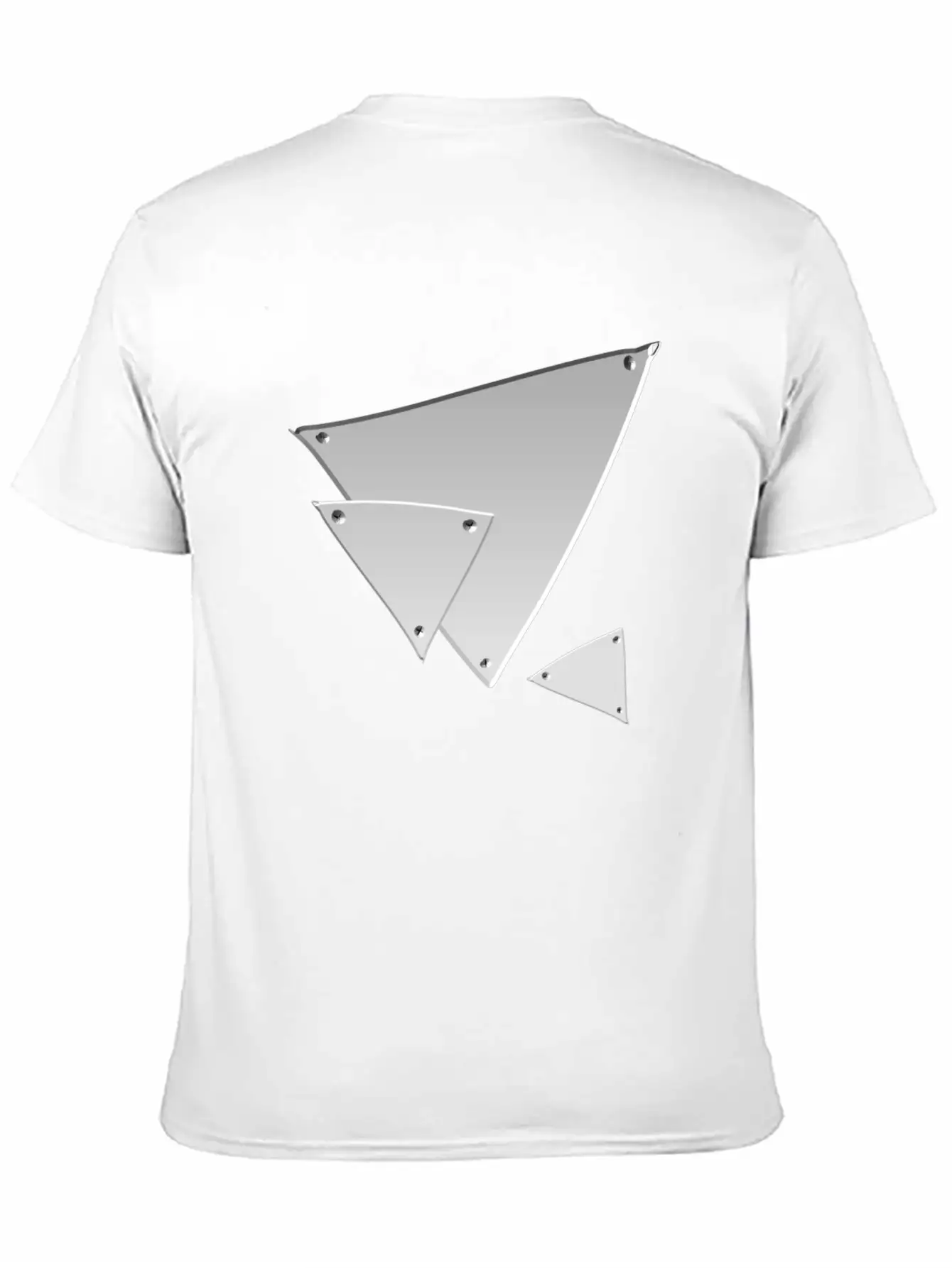 Triangle Triangle Metal Silver Nails Icon Soft Cotton Short Sleeve Tee – Unisex Wardrobe Staple