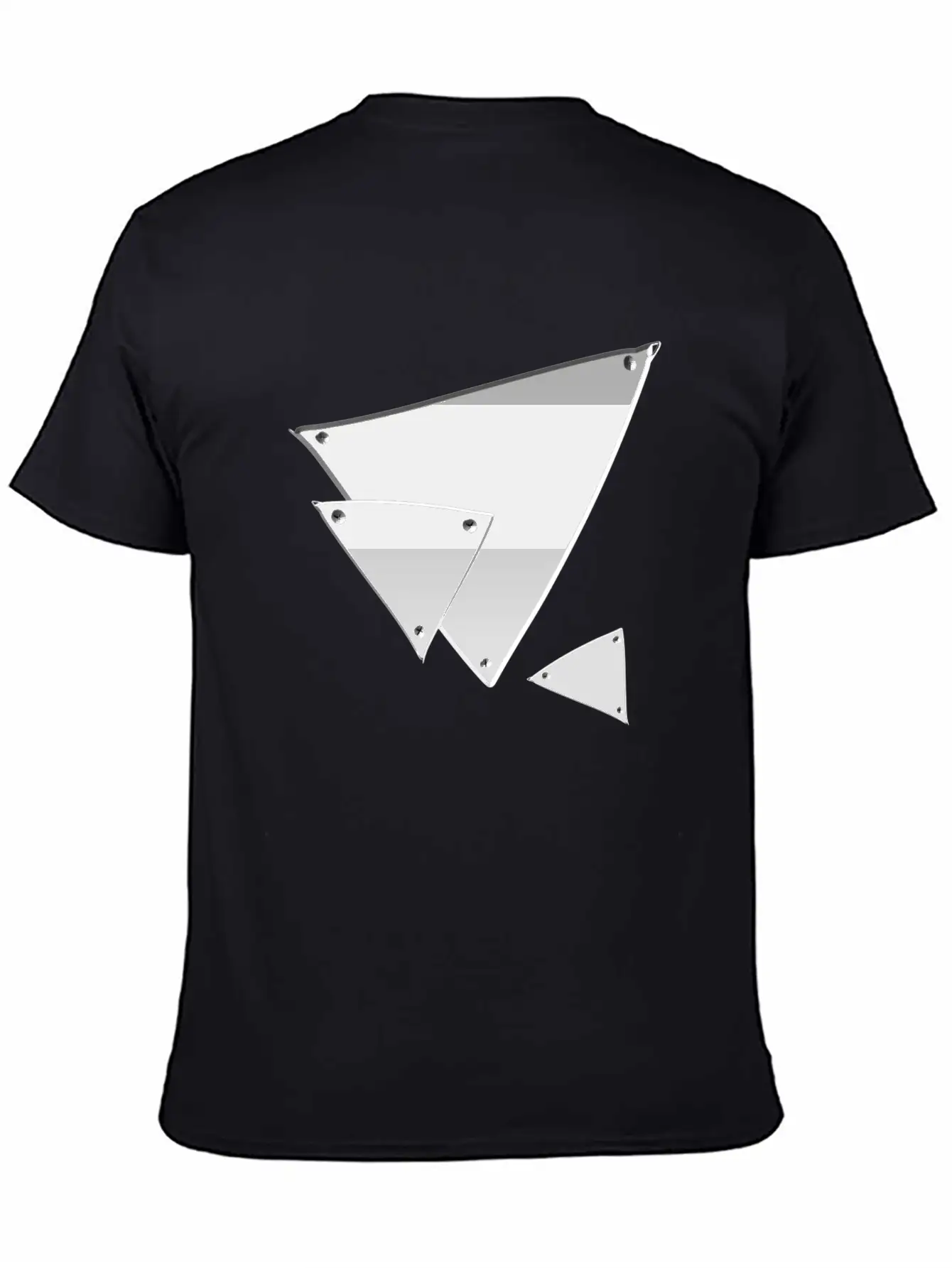 Triangle Triangle Metal Silver Nails Icon Soft Cotton Short Sleeve Tee – Unisex Wardrobe Staple