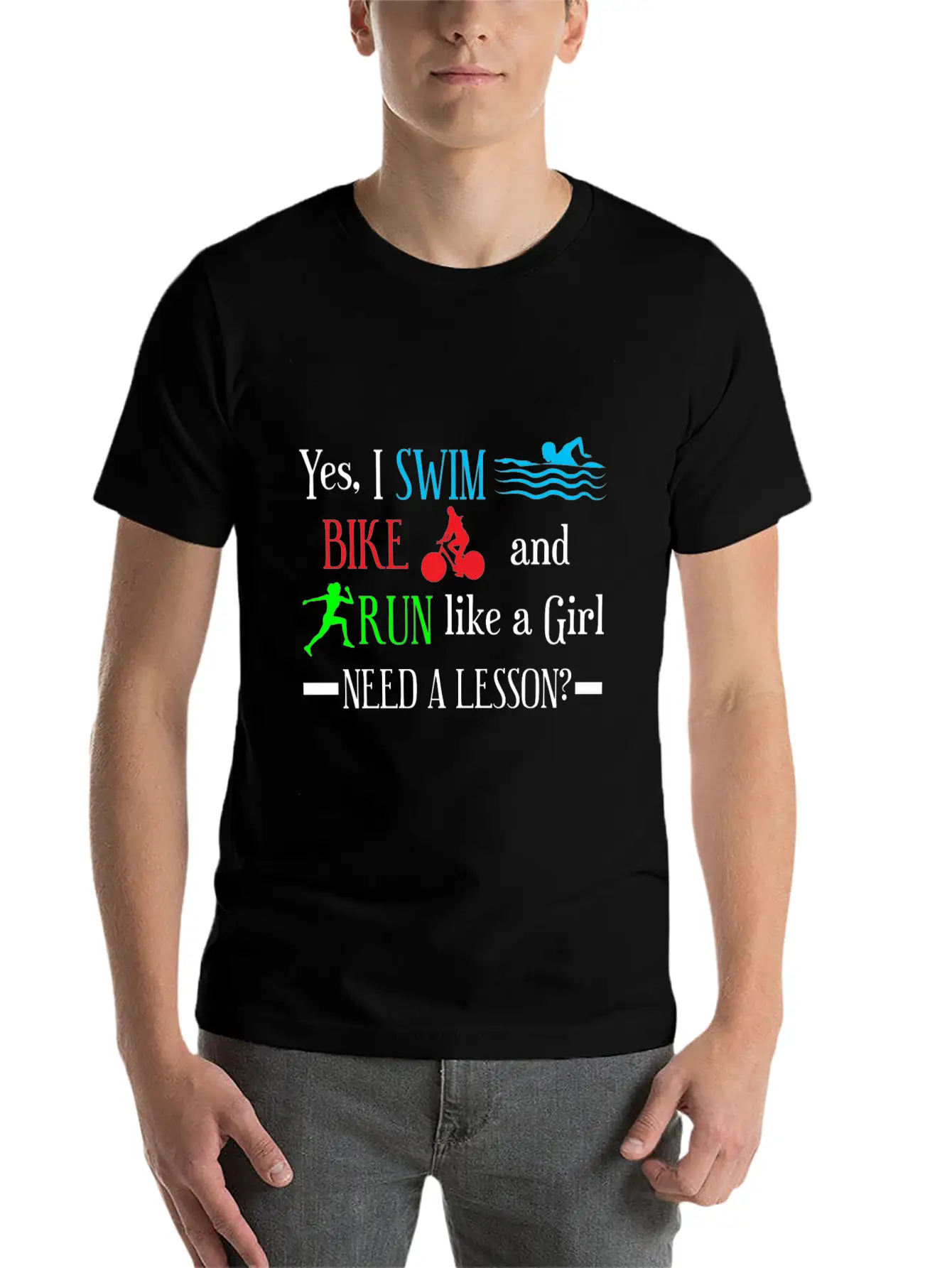 Triathlon Girl Athlete Relaxed Everyday Tee – Lightweight And Durable Cotton