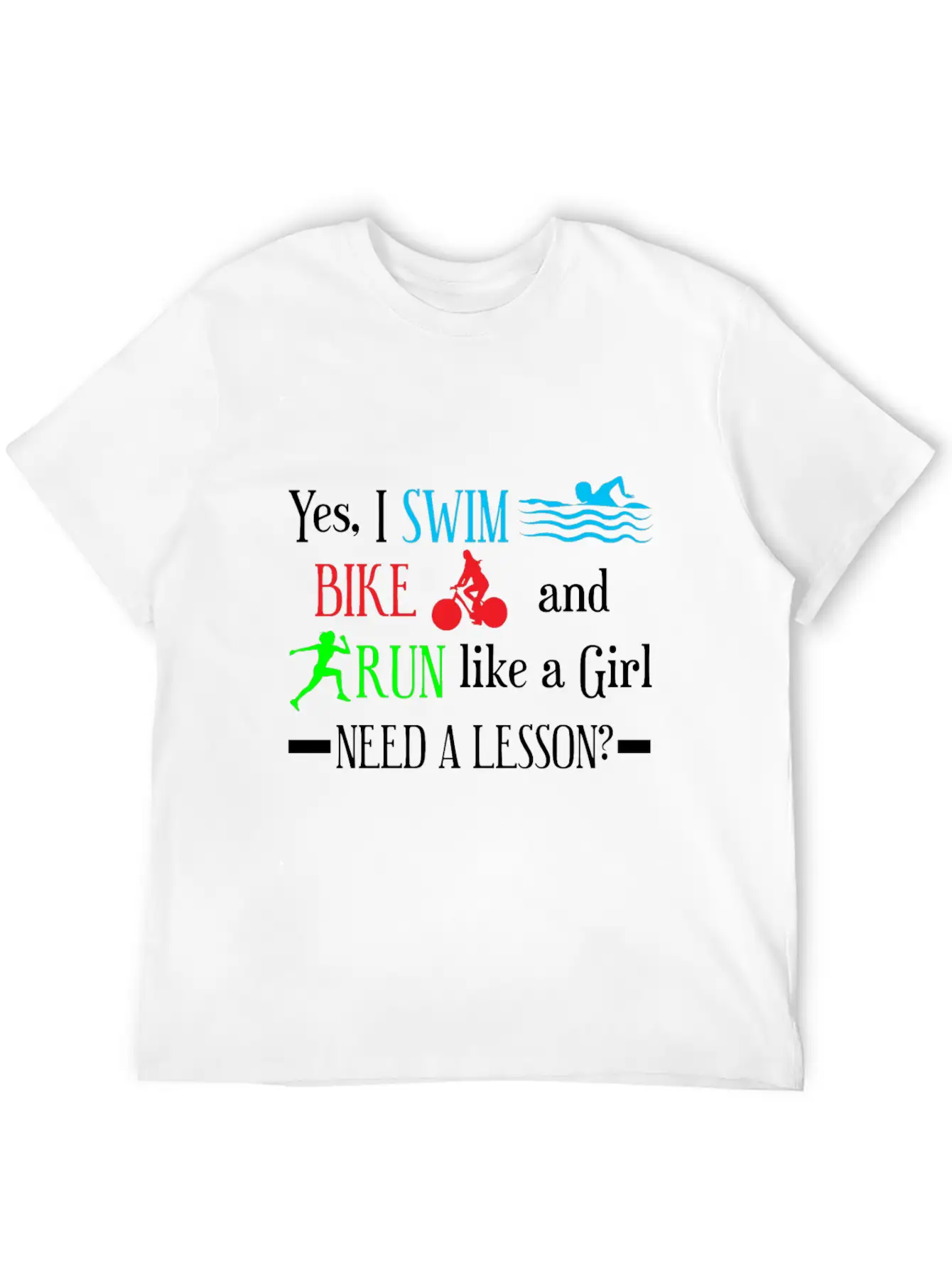 Triathlon Girl Athlete Relaxed Everyday Tee – Lightweight And Durable Cotton
