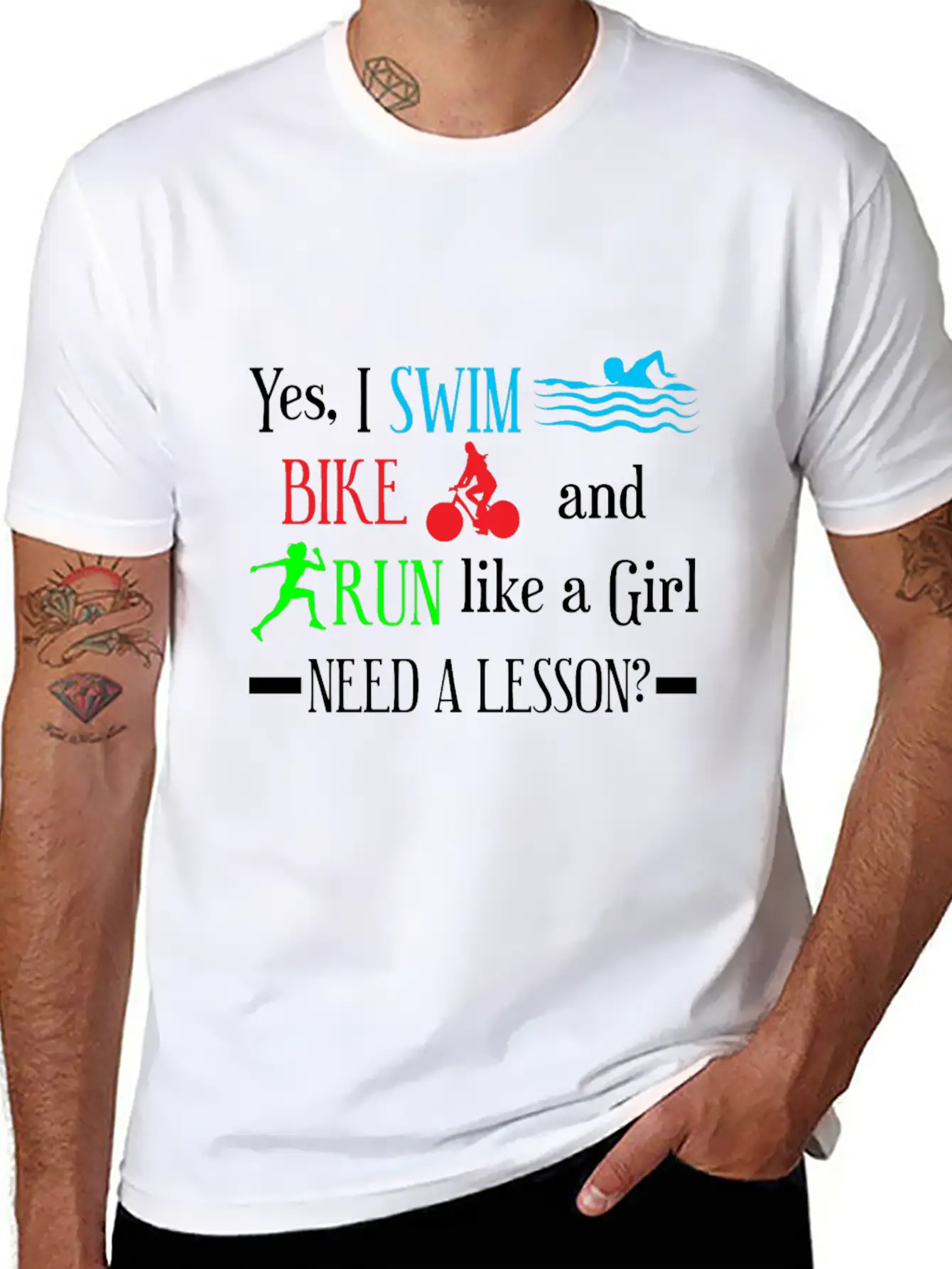 Triathlon Girl Athlete Relaxed Everyday Tee – Lightweight And Durable Cotton