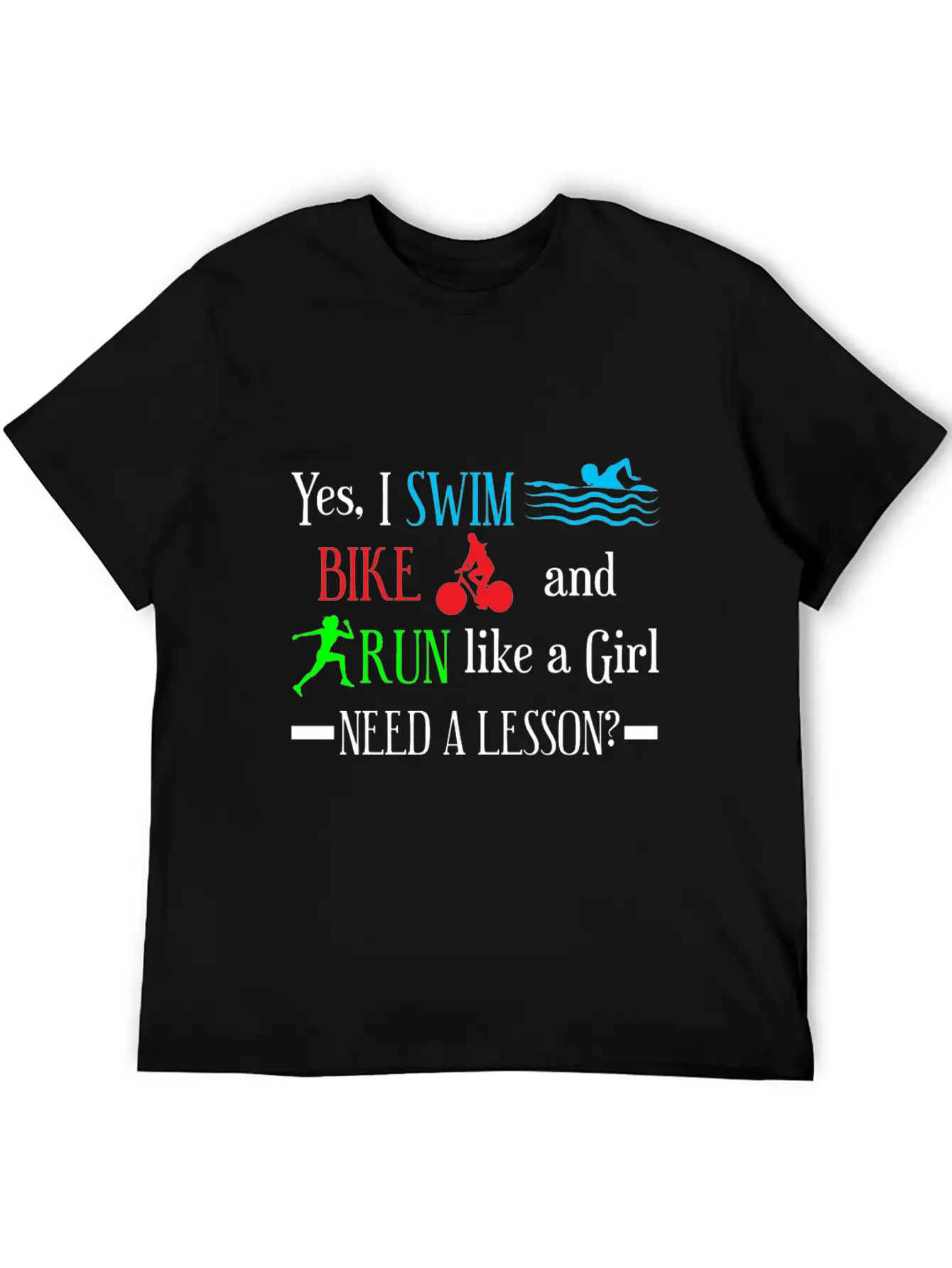 Triathlon Girl Athlete Relaxed Everyday Tee – Lightweight And Durable Cotton