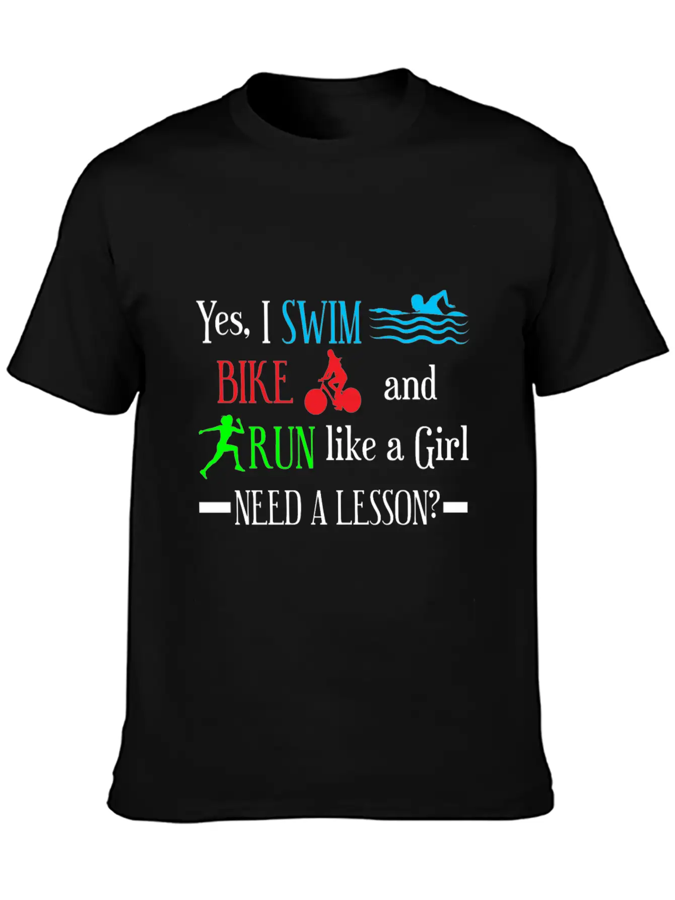 Triathlon Girl Athlete Relaxed Everyday Tee – Lightweight And Durable Cotton