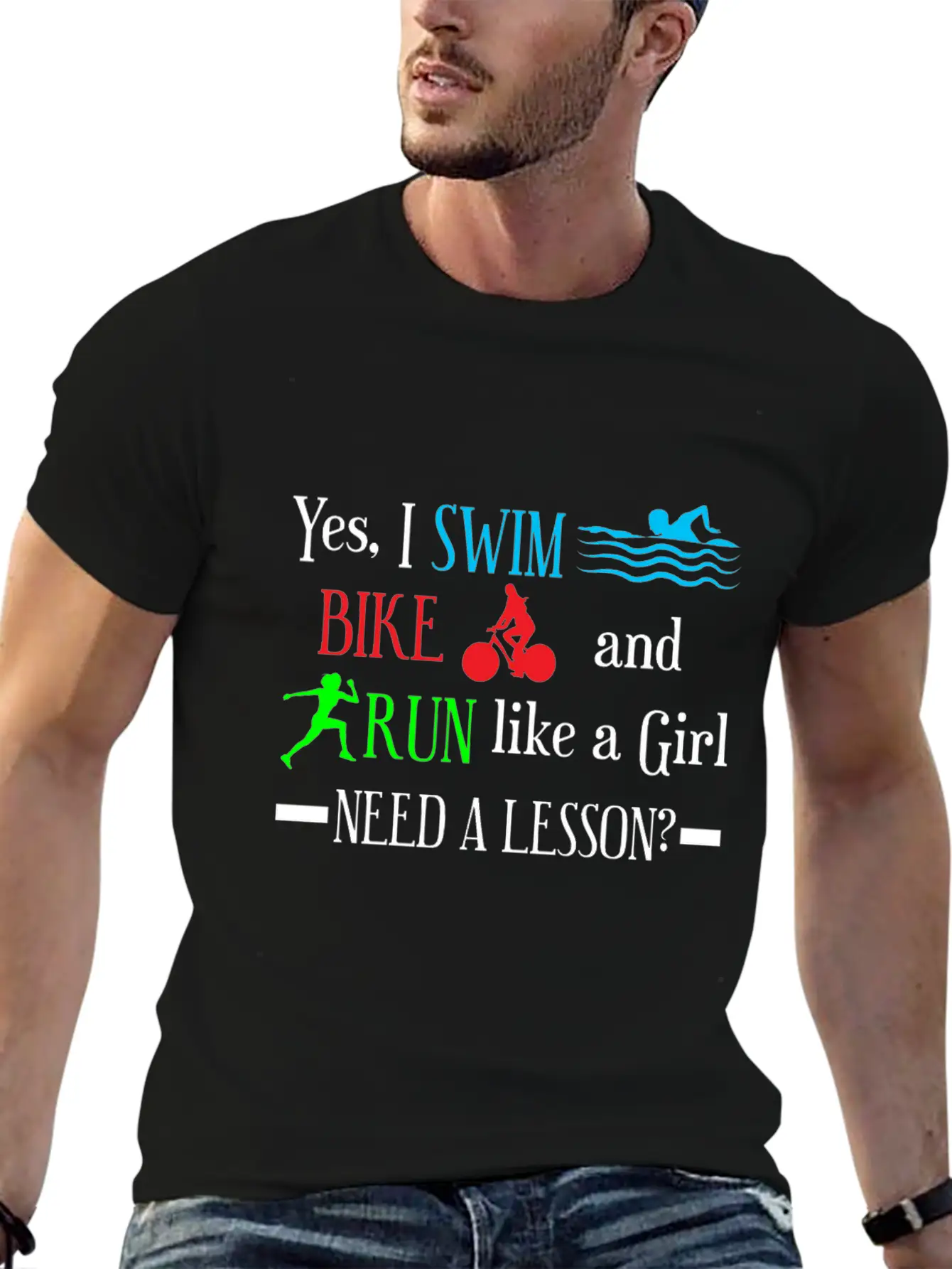Triathlon Girl Athlete Relaxed Everyday Tee – Lightweight And Durable Cotton
