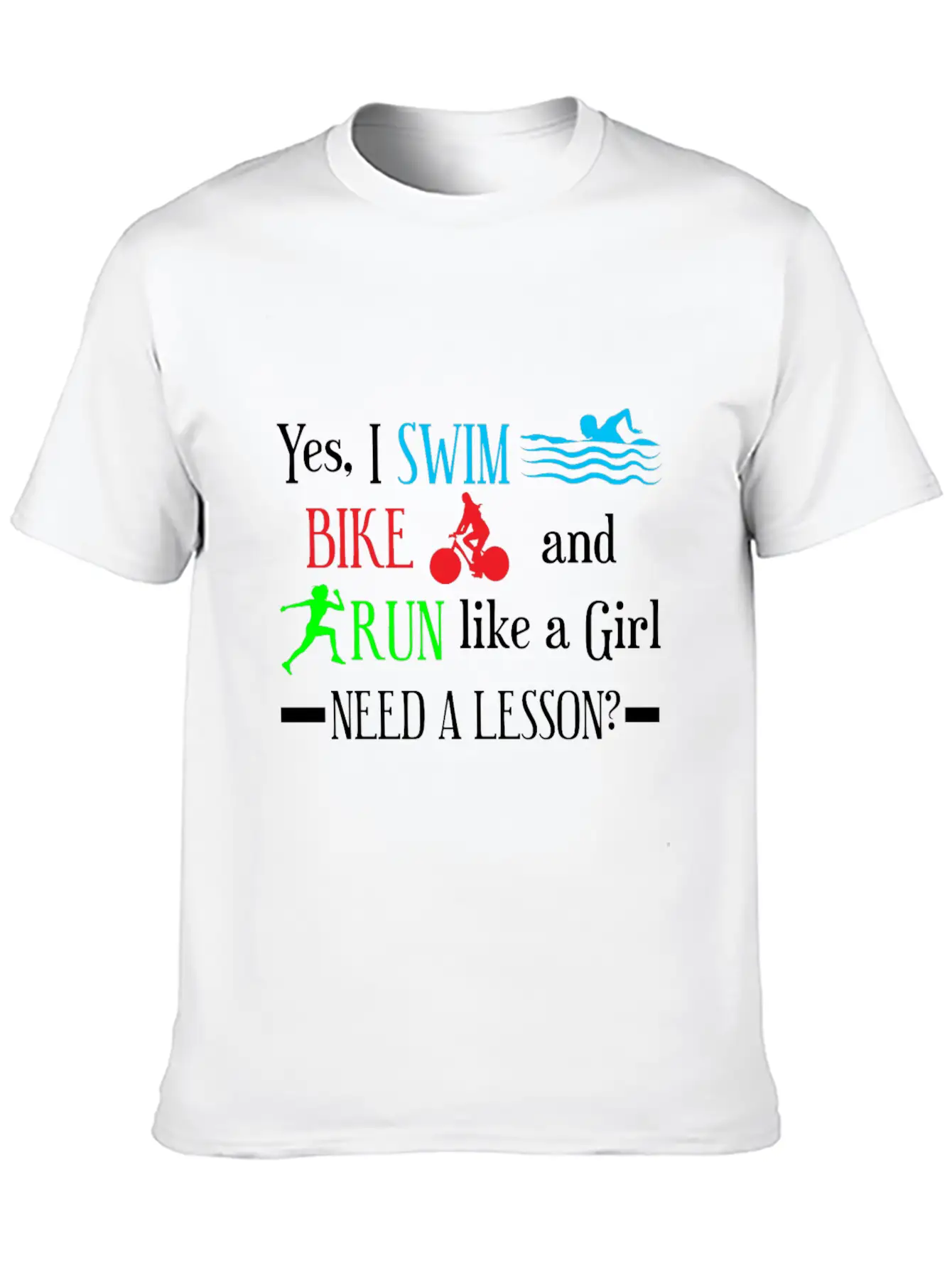 Triathlon Girl Athlete Relaxed Everyday Tee – Lightweight And Durable Cotton